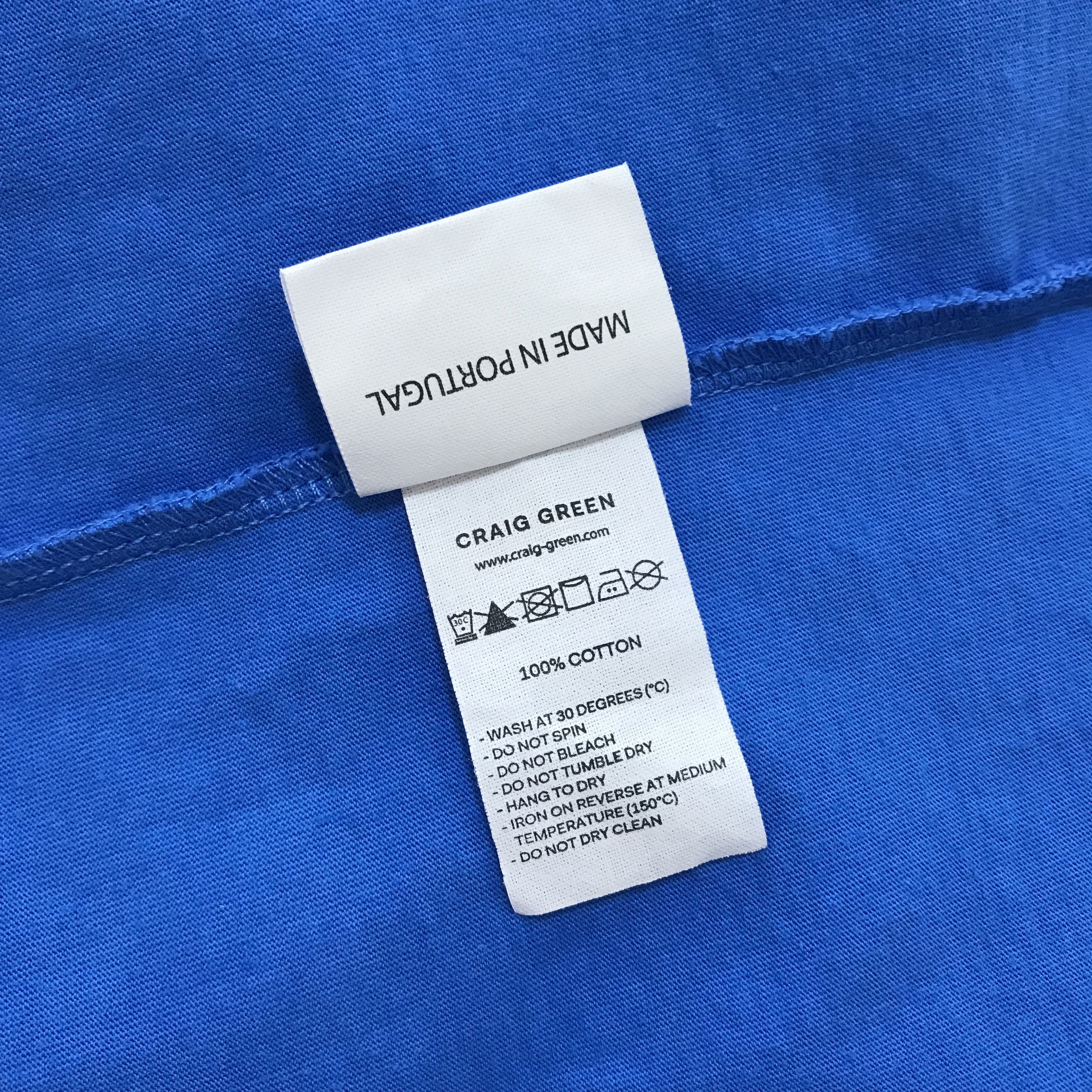 Craig Green CRAIG GREEN Laced Neck T-Shirt Tee Blue Size US M / EU 48-50 / 2 - 7 Thumbnail