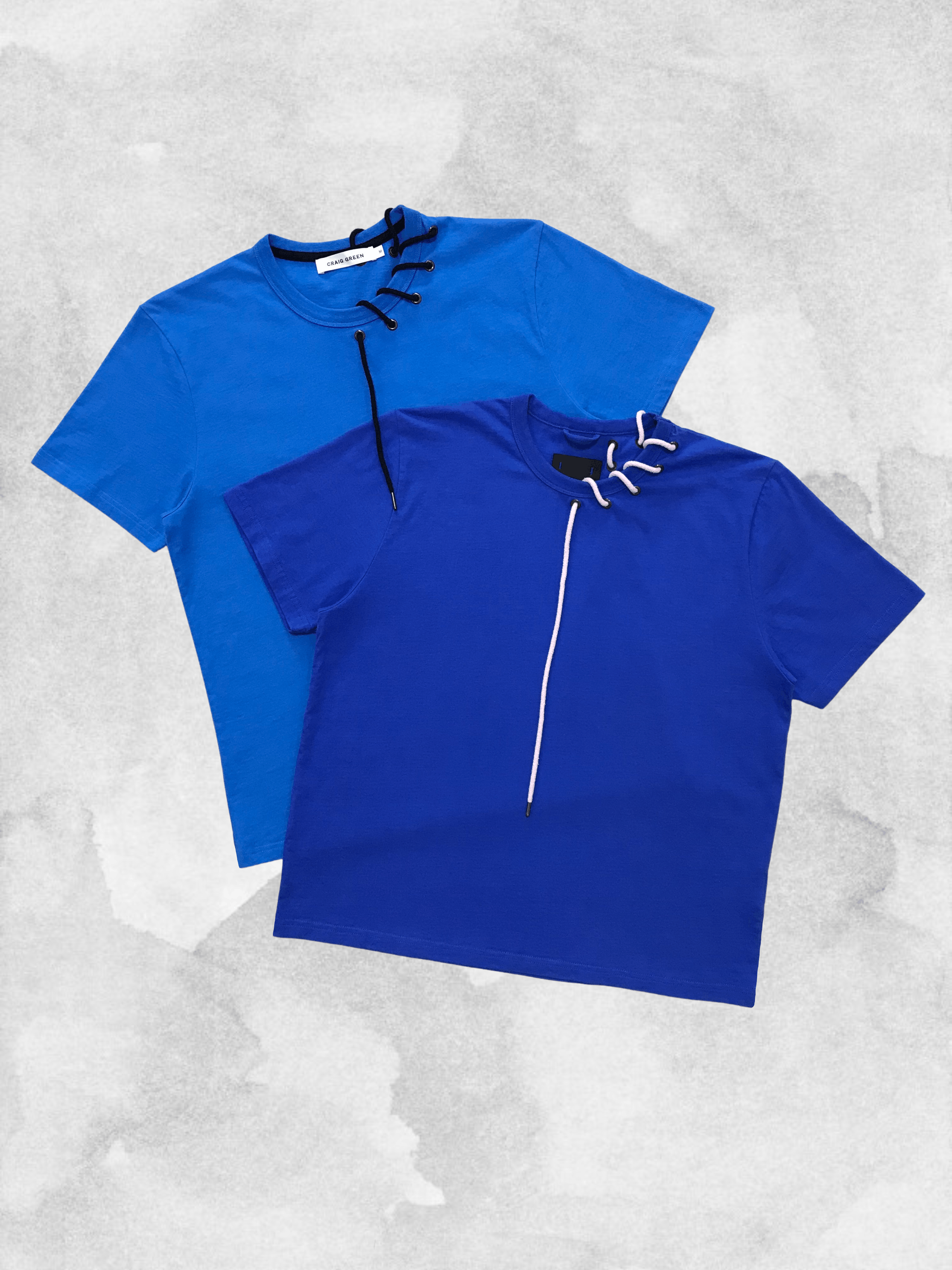 Craig Green CRAIG GREEN Laced Neck T-Shirt Tee Blue Size US M / EU 48-50 / 2 - 8 Thumbnail