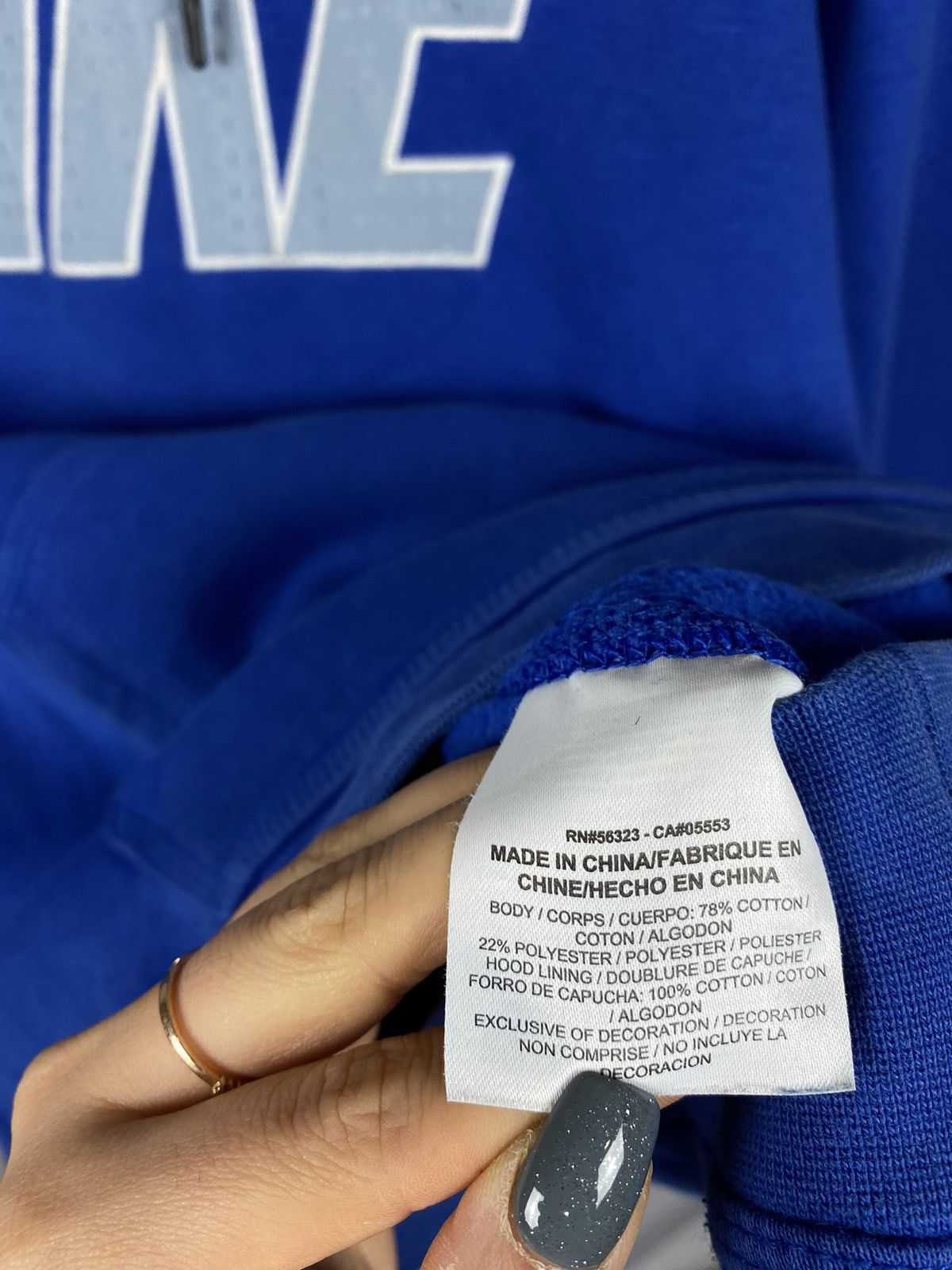 Nike Nike sweatshirt sportswear vintage blue size L Size US L / EU 52-54 / 3 - 4 Thumbnail