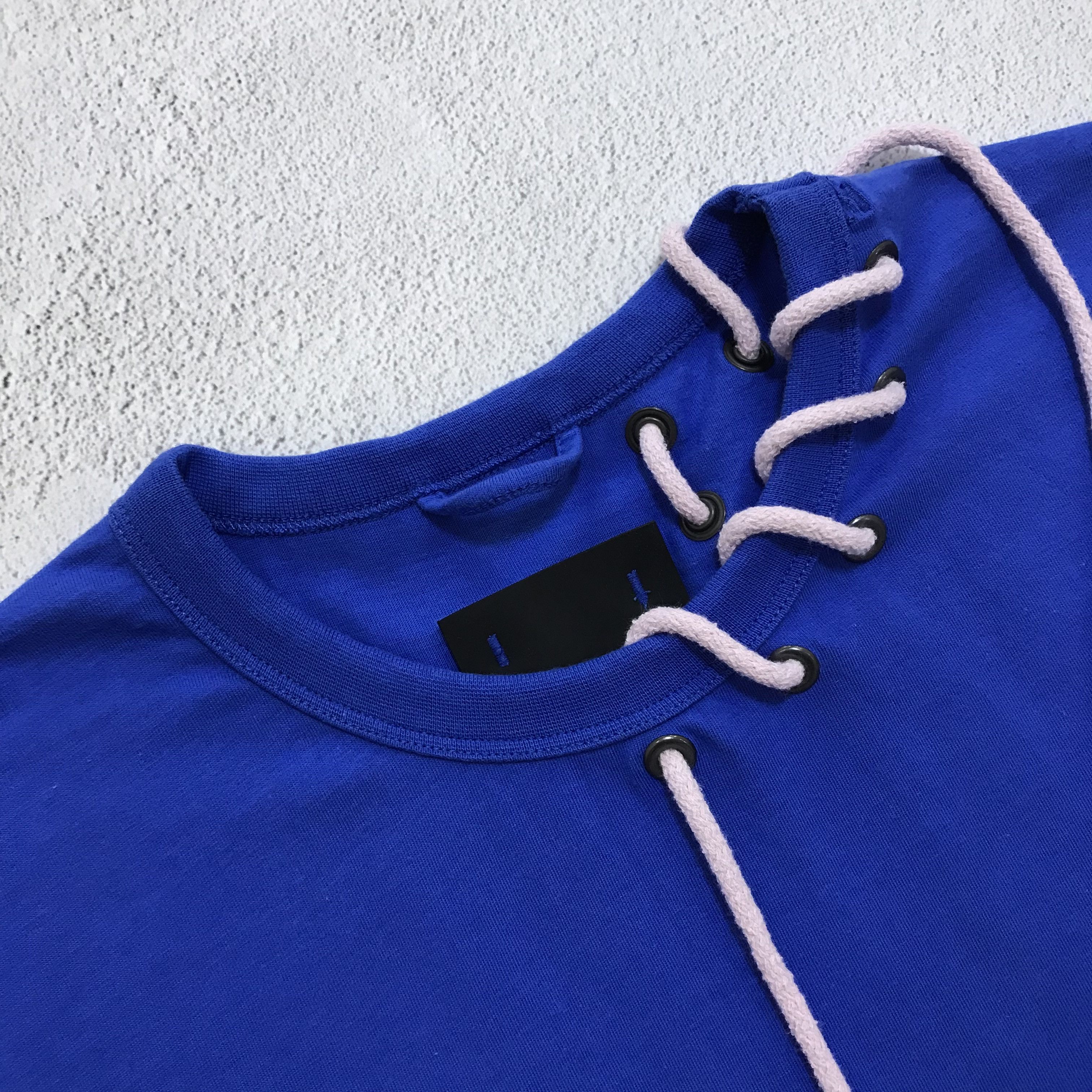 Craig Green SET 2 Pieces CRAIG GREEN Laced Neck T-Shirt Tee Navy Blue Size US M / EU 48-50 / 2 - 14 Thumbnail