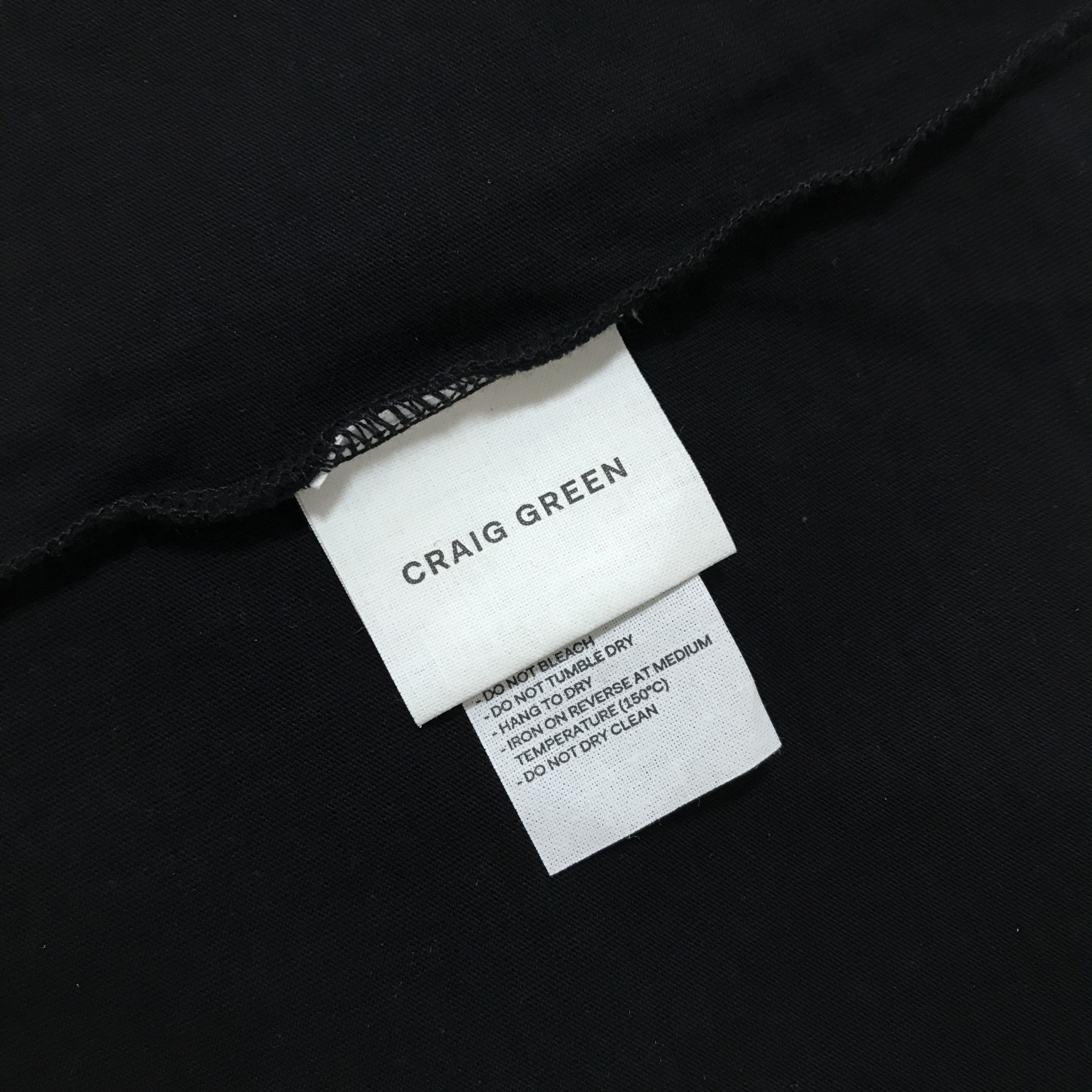 Craig Green CRAIG GREEN Laced White Neck T-Shirt Tee Black Size US S / EU 44-46 / 1 - 6 Thumbnail
