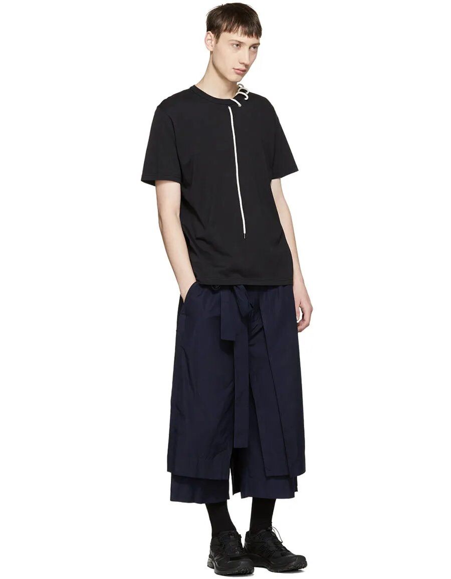 Craig Green CRAIG GREEN Laced White Neck T-Shirt Tee Black Size US S / EU 44-46 / 1 - 10 Thumbnail