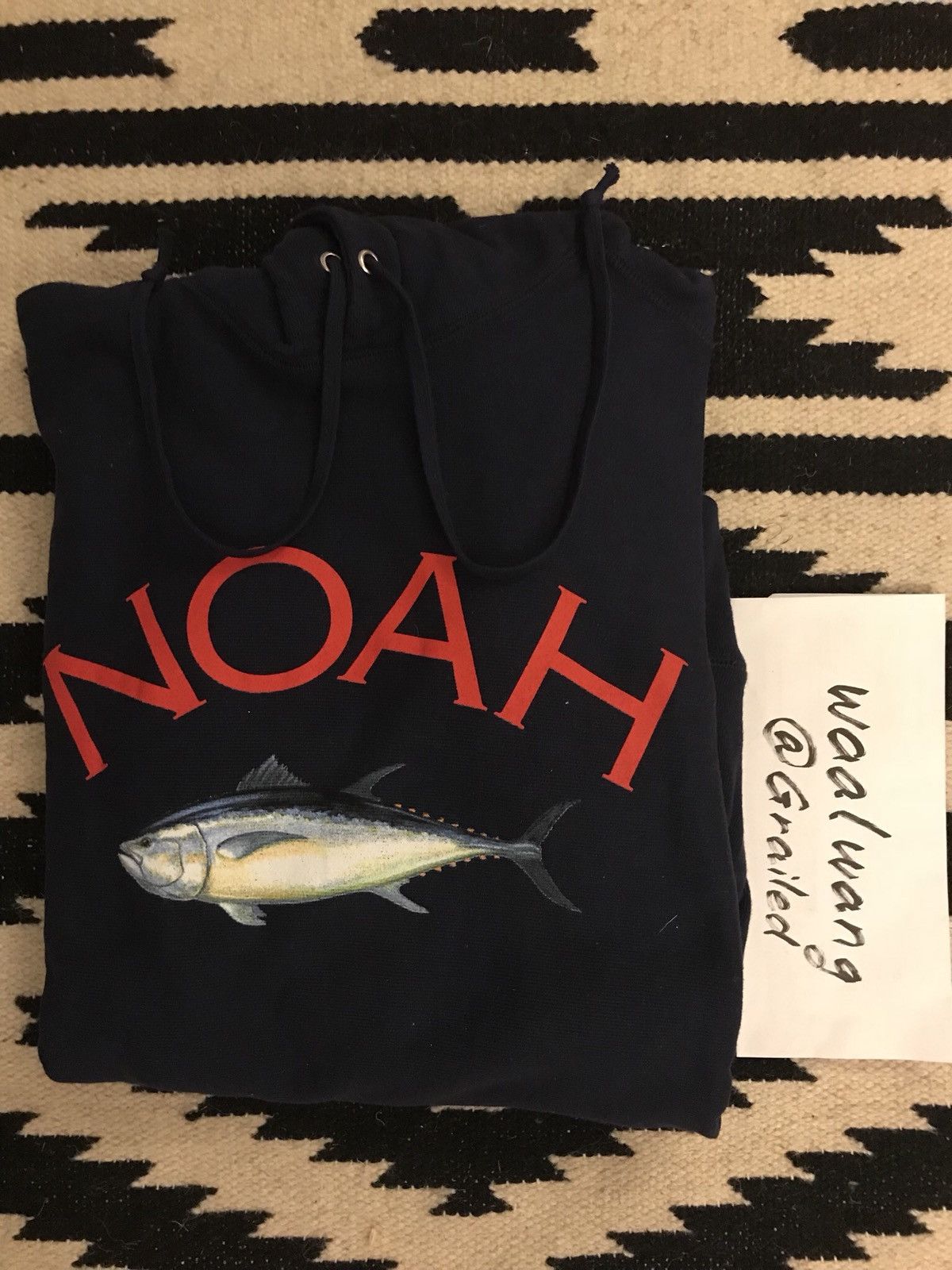 Noah FW17 Navy Bluefin Tuna Hoodie (Japan Exclusive) | Grailed 
