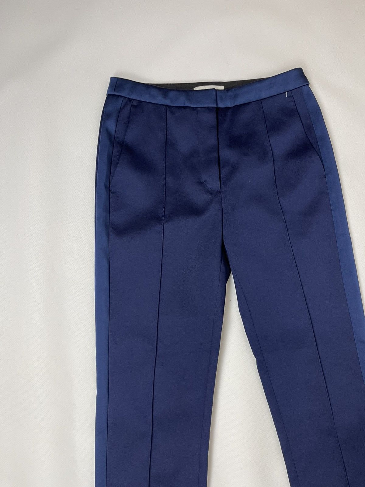 Sandro Sandro Paris polyester shimmer striped classic pants Size 26" / US 2 / IT 38 - 4 Thumbnail