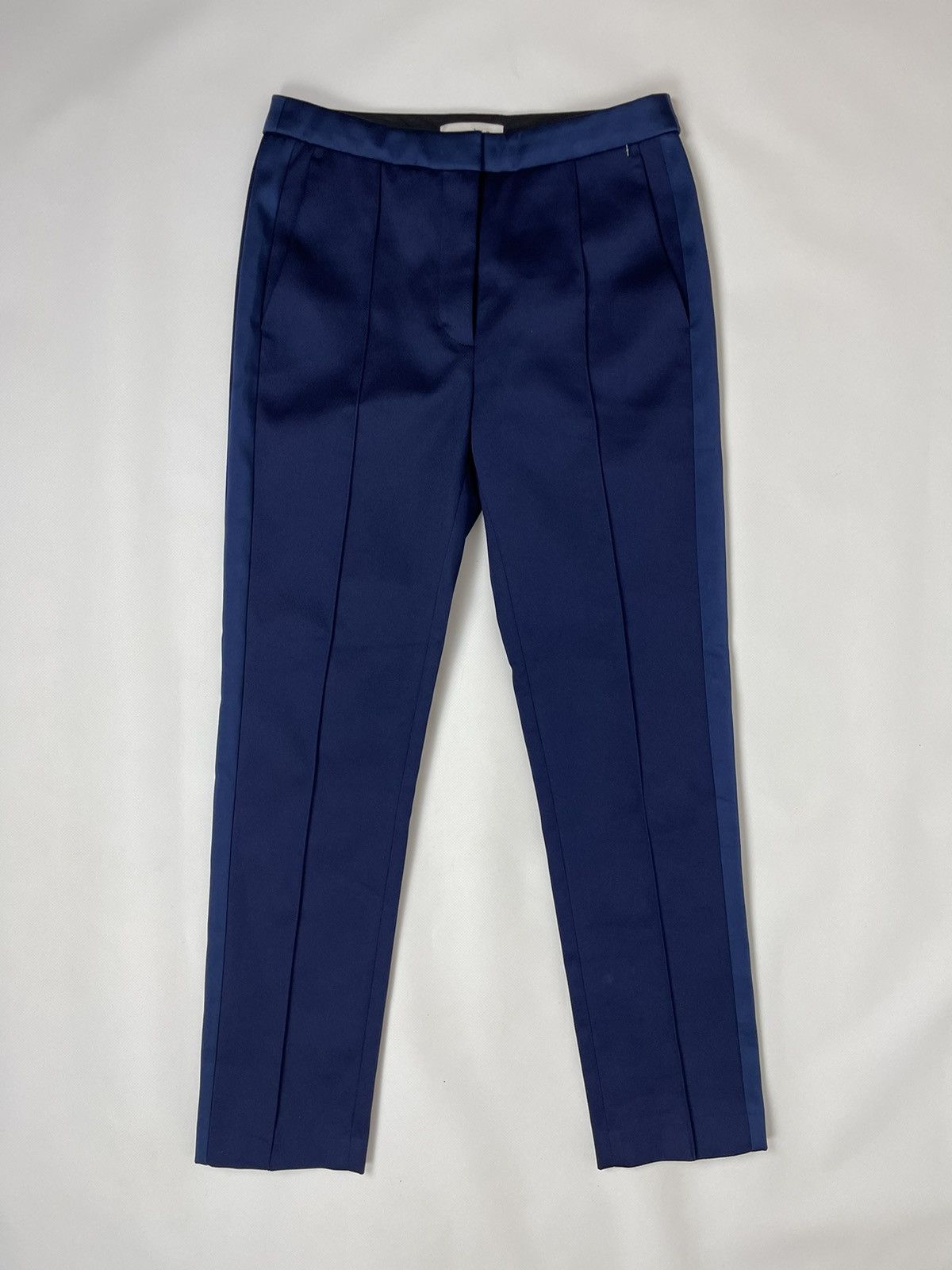 Sandro Sandro Paris polyester shimmer striped classic pants Size 26" / US 2 / IT 38 - 2 Thumbnail