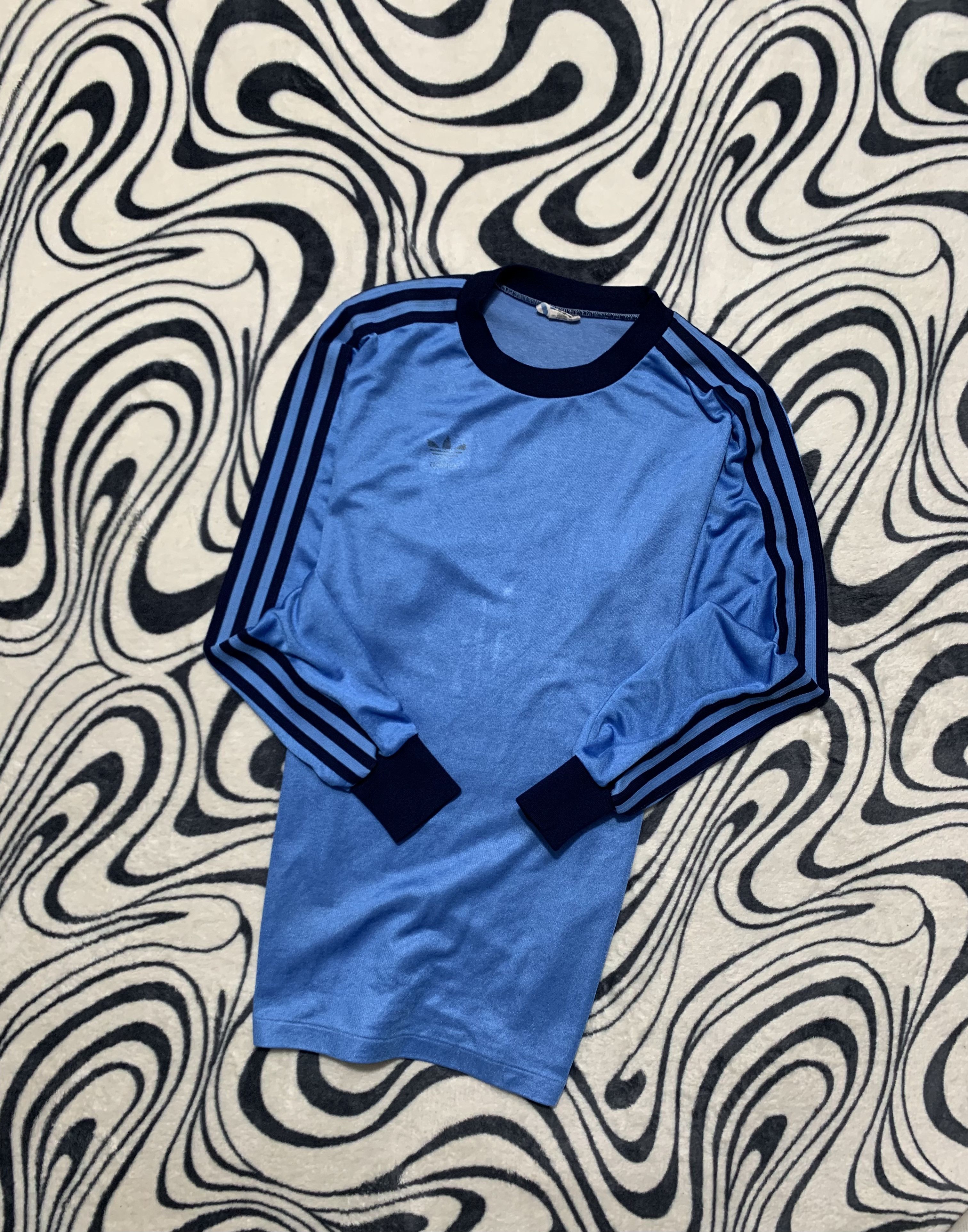 Adidas × Vintage Adidas Vintage Long Sleeve Soccer Jersey Size US S / EU 44-46 / 1 - 1 Thumbnail