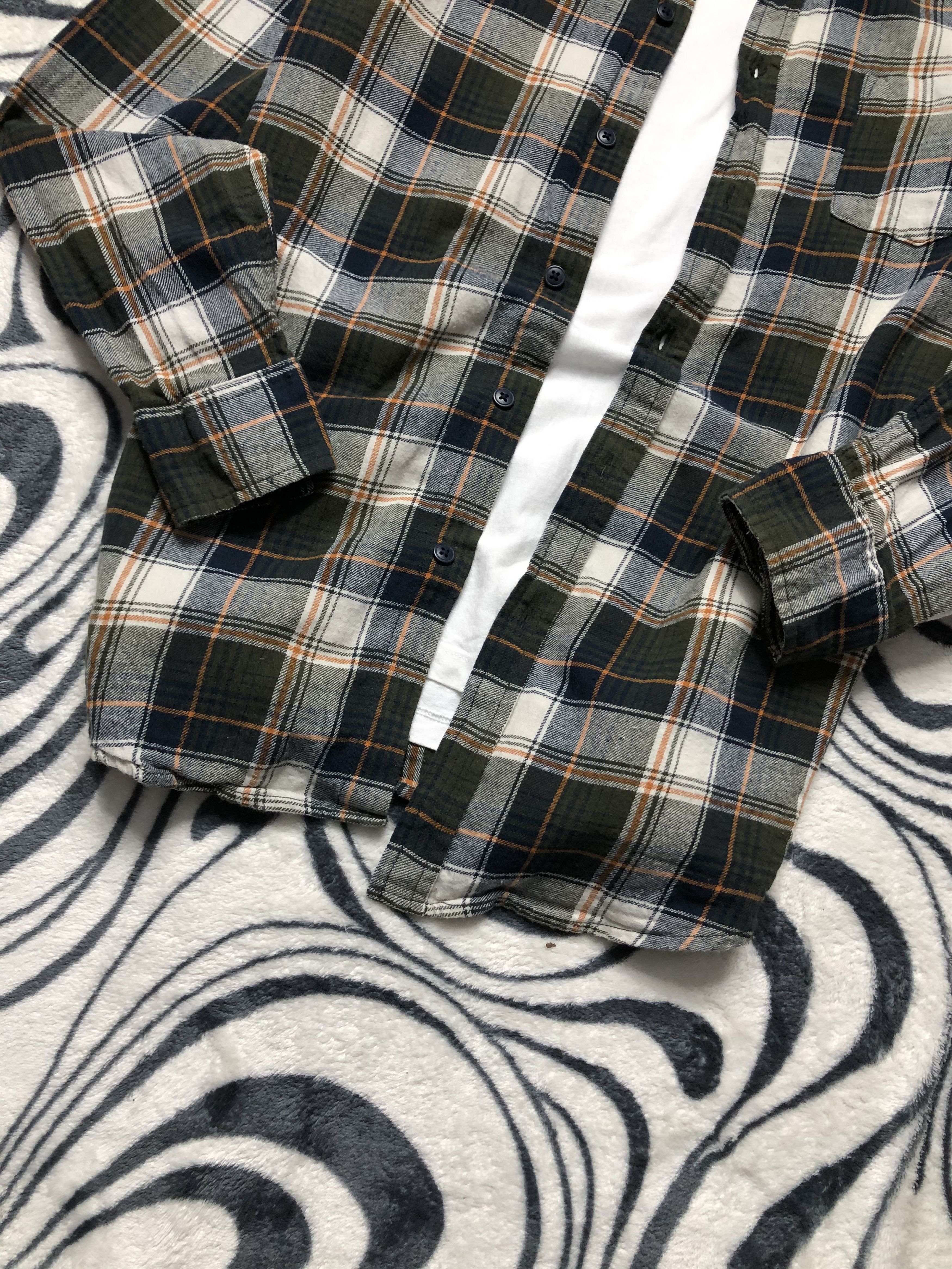 Flannel Mens Flannel Plaid Shirt Travis style Corduroy Collar Size US M / EU 48-50 / 2 - 3 Thumbnail