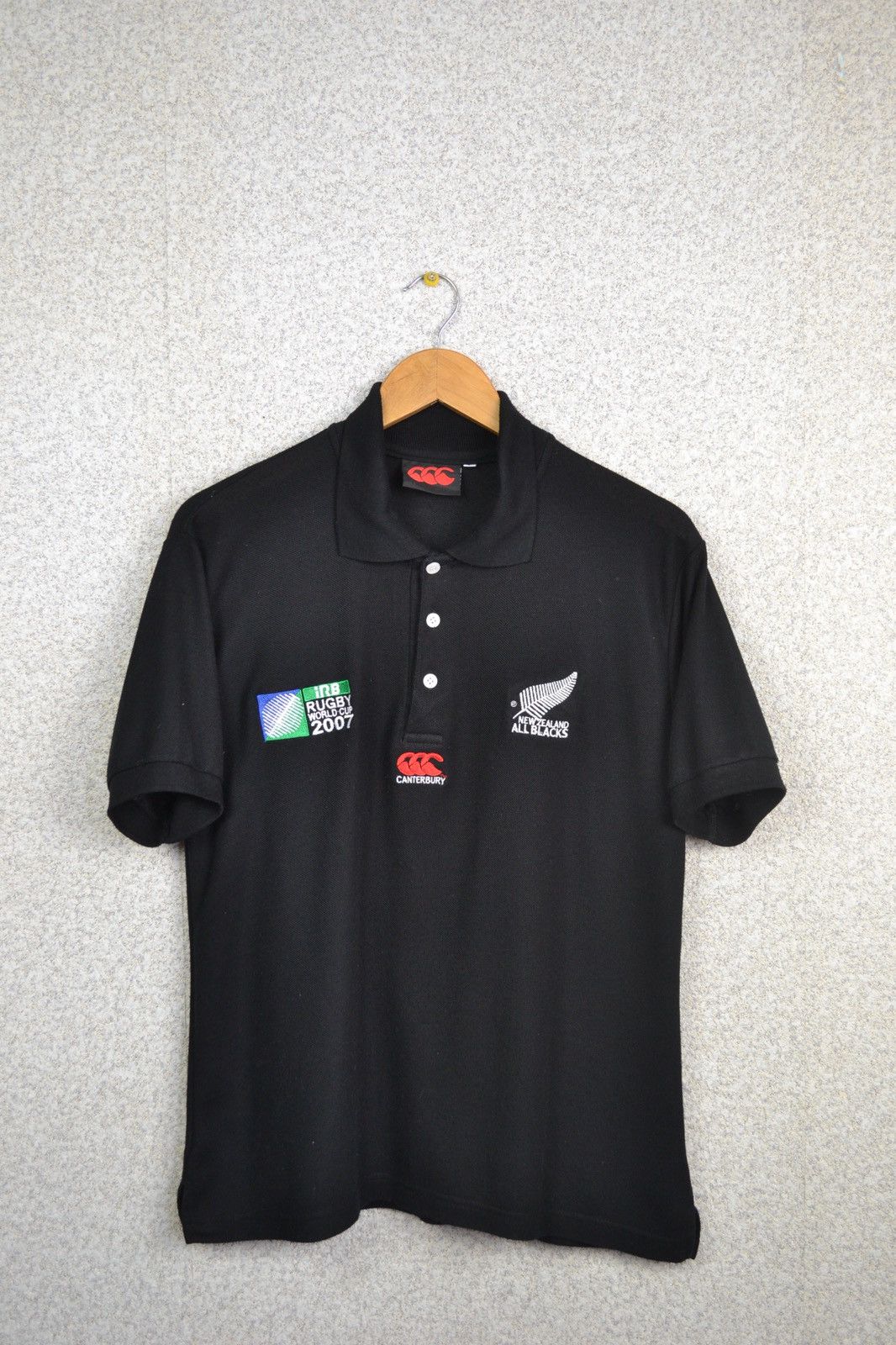 Canterbury of New Zealand × Vintage New Zealand All Blacks 2007 World Cup Shirt Rugby Canterbury Size US L / EU 52-54 / 3 - 1 Thumbnail