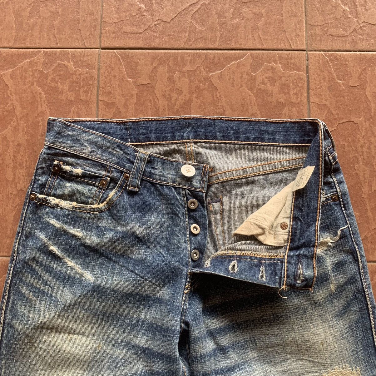 Levi's × Levi's Vintage Clothing LEVI’S S502 DISTRESSED DENIM LEVIS JEANS RIPPED TROUSERS Size US 29 - 7 Thumbnail