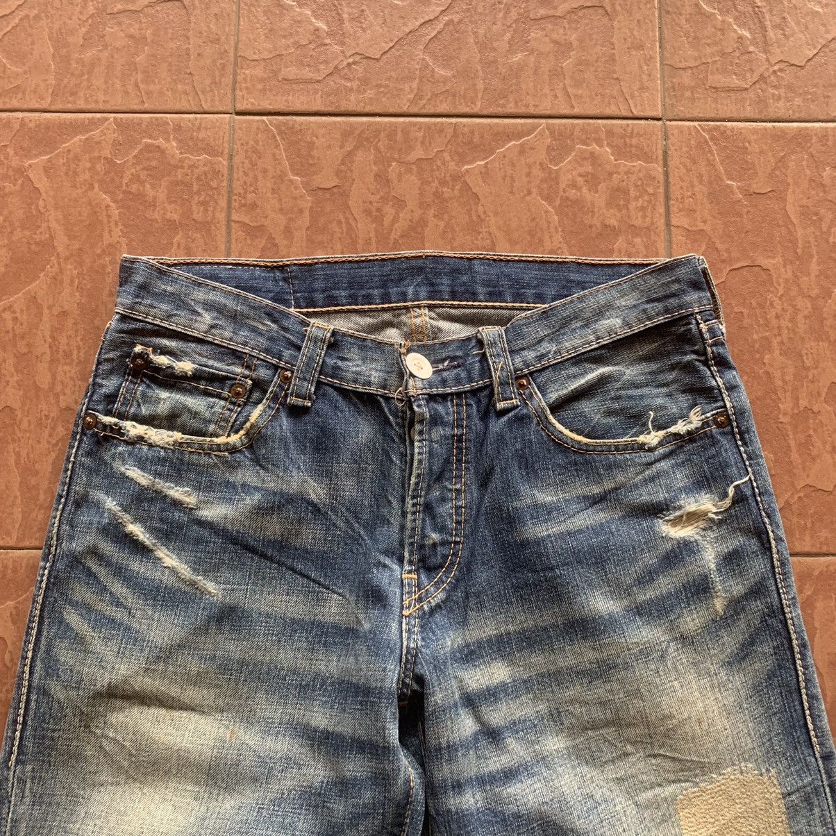 Levi's × Levi's Vintage Clothing LEVI’S S502 DISTRESSED DENIM LEVIS JEANS RIPPED TROUSERS Size US 29 - 2 Thumbnail