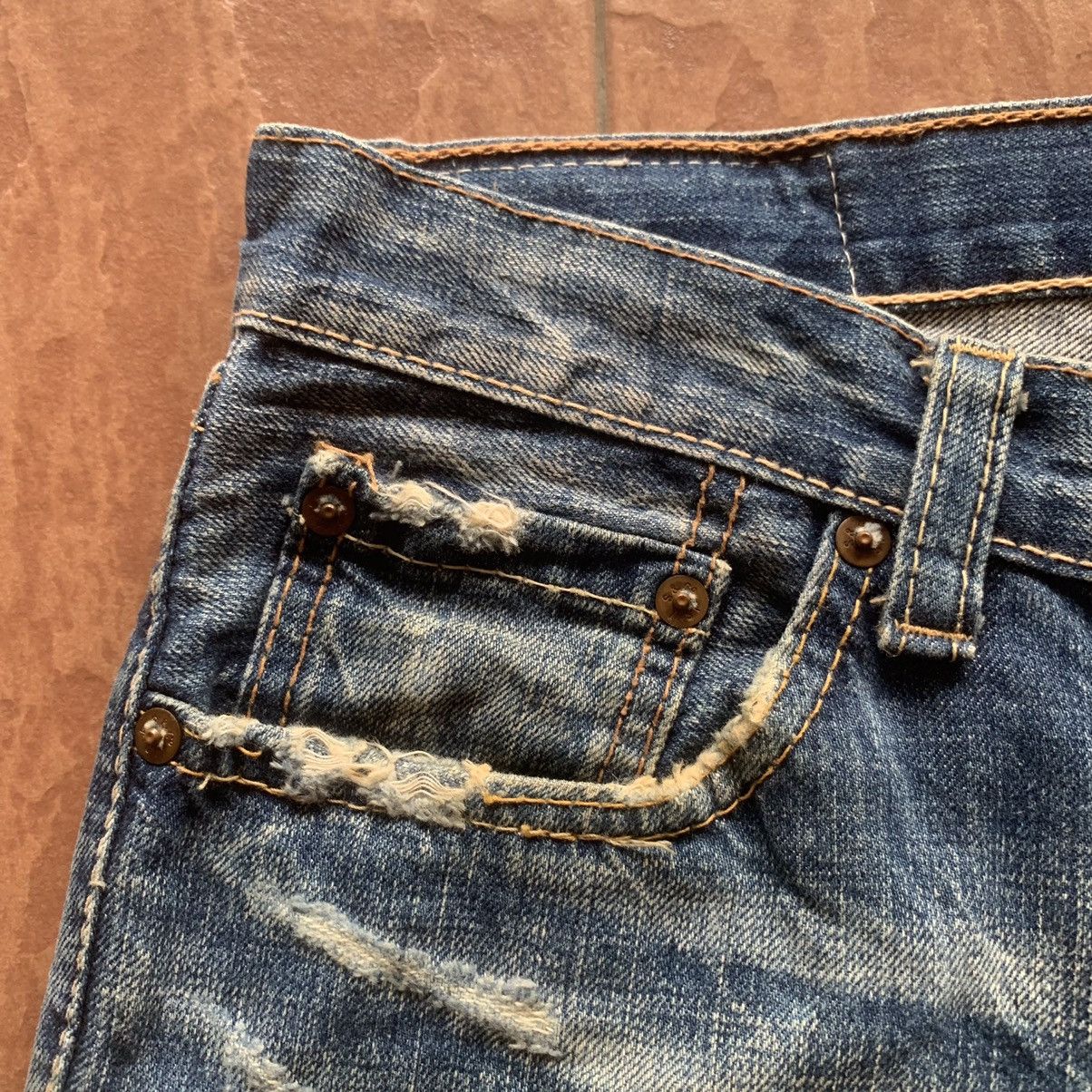 Levi's × Levi's Vintage Clothing LEVI’S S502 DISTRESSED DENIM LEVIS JEANS RIPPED TROUSERS Size US 29 - 6 Thumbnail