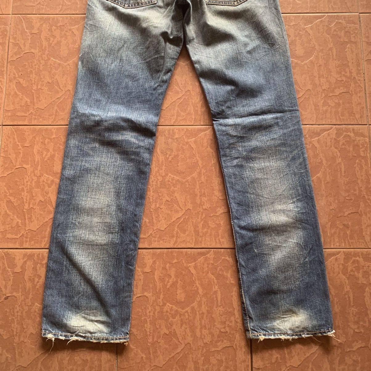 Levi's × Levi's Vintage Clothing LEVI’S S502 DISTRESSED DENIM LEVIS JEANS RIPPED TROUSERS Size US 29 - 13 Thumbnail