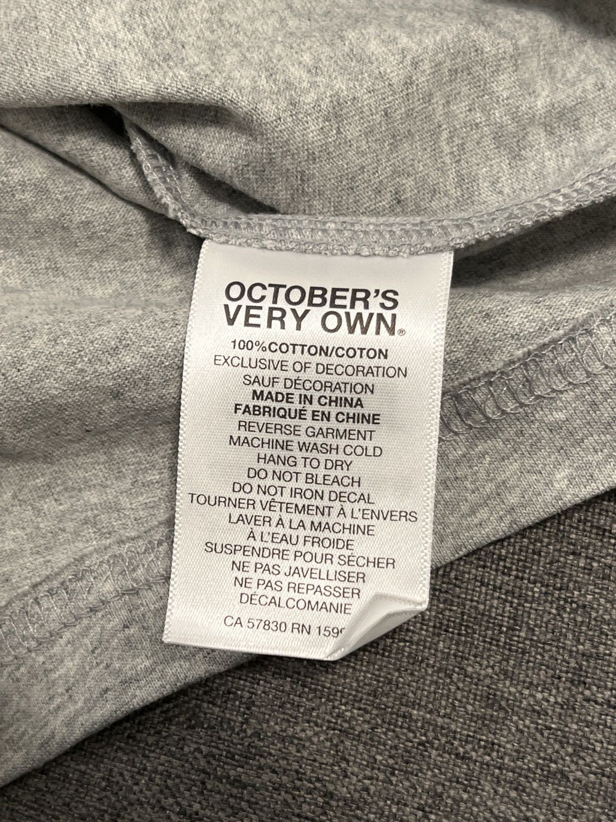 Drake OVO Halloween Gang Long Sleeve T-Shirt - Grey - Extra Large Size US XL / EU 56 / 4 - 3 Thumbnail