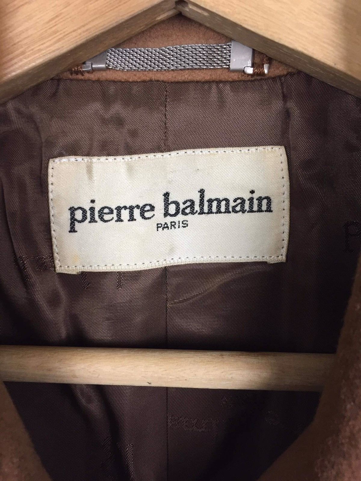 Pierre Balmain Vintage PIERRE BALMAIN Wool Trench Coat Size M / US 6-8 / IT 42-44 - 5 Thumbnail