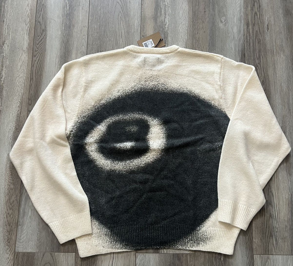 Stussy Stussy 8 Ball Spray Sweater | Grailed