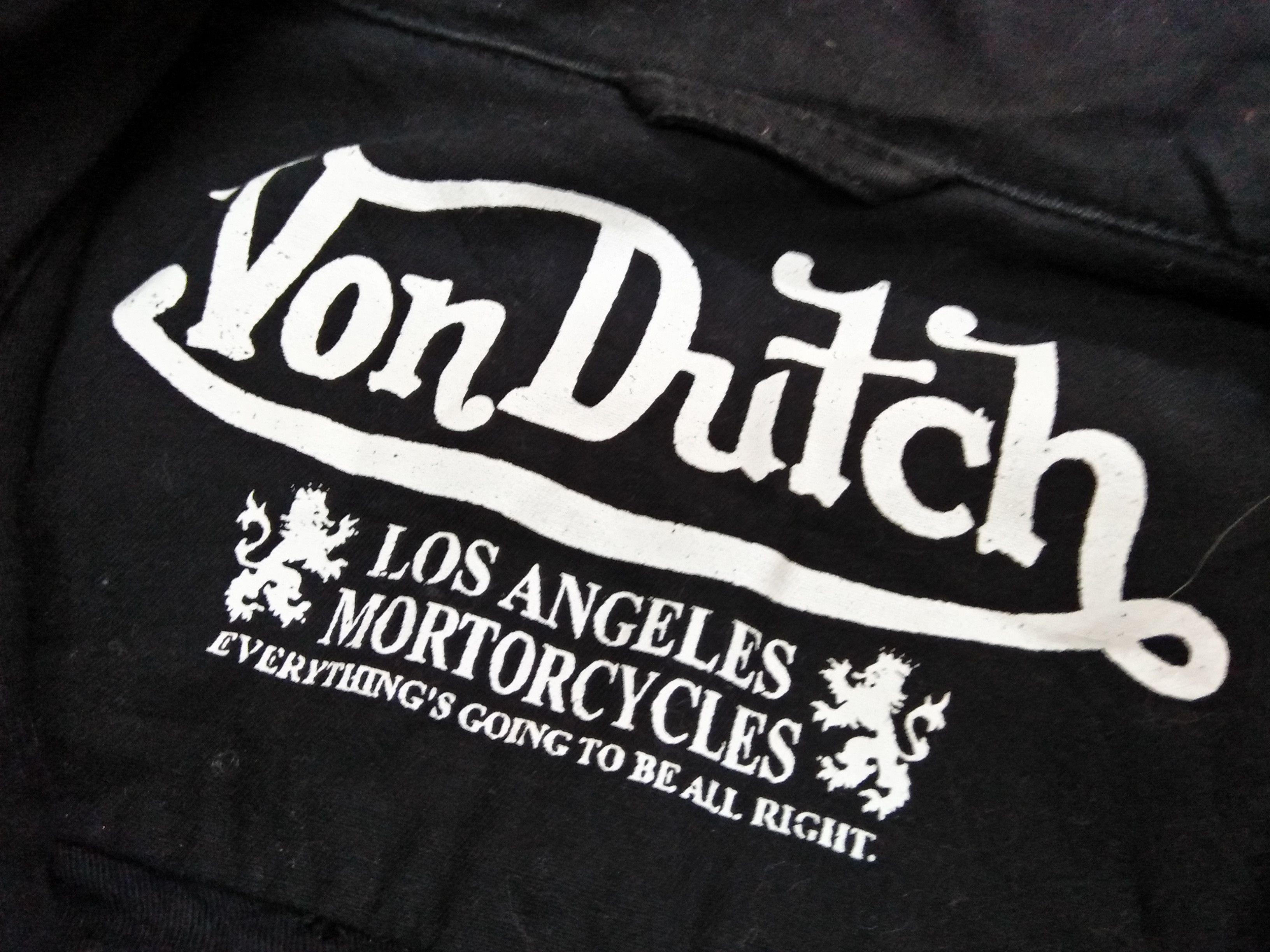 Other × Von Dutch VON DUTCH X LOS ANGELES MOTORCYCLES Black Hoodie Jacket. Size US M / EU 48-50 / 2 - 9 Thumbnail