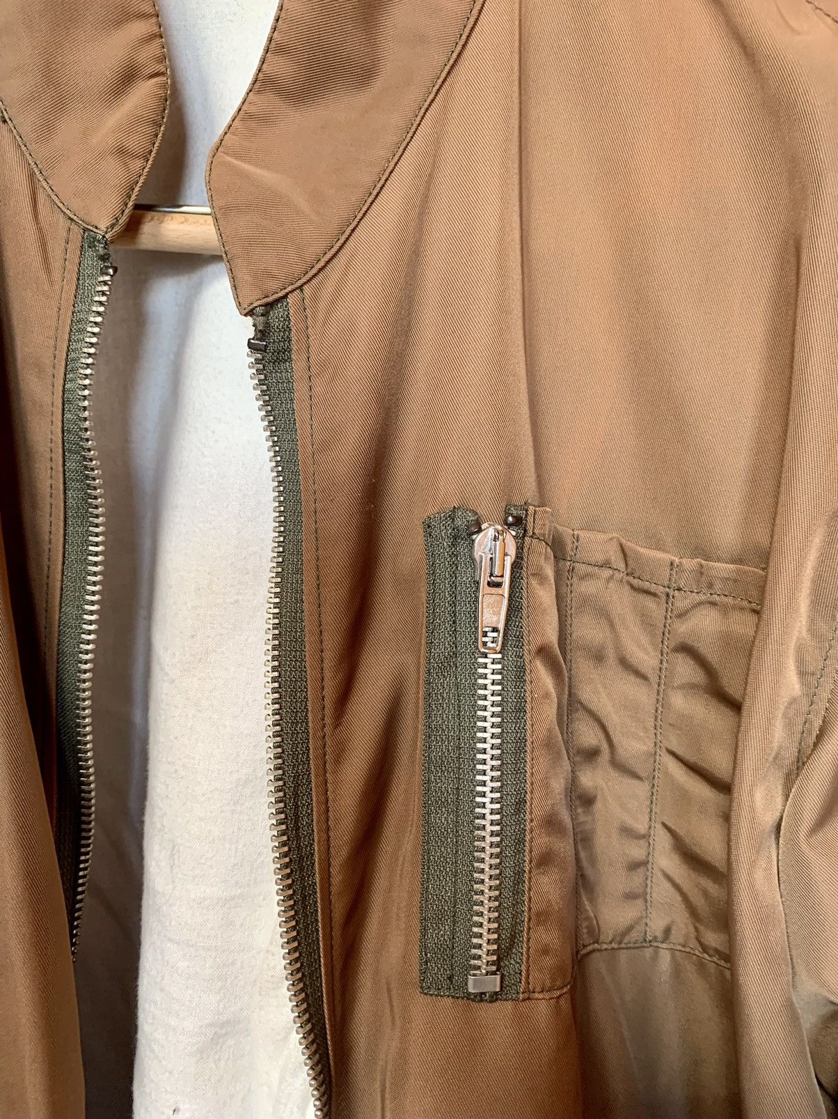 Helmut Lang × Vintage Archival HELMUT LANG Army Khaki Nylon MA-1 Bomber 48 Sample Size US M / EU 48-50 / 2 - 5 Thumbnail