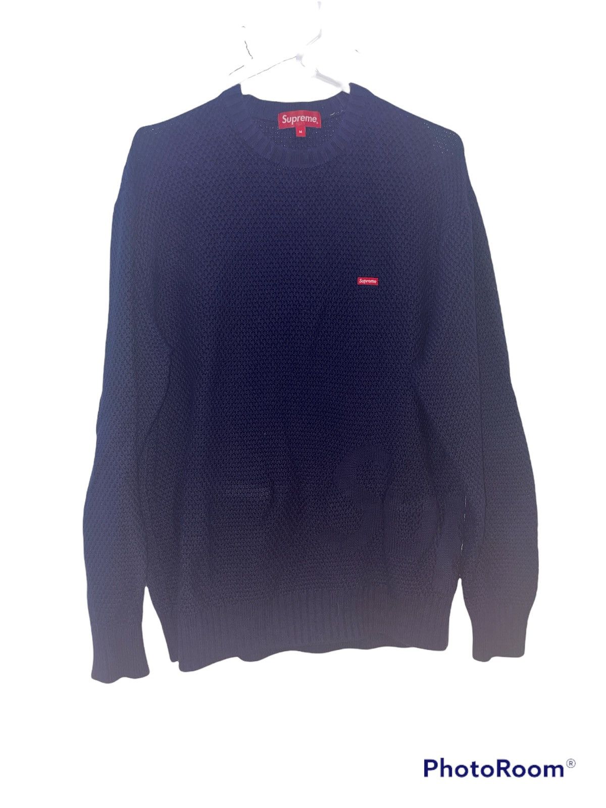 Supreme Supreme Textured Small Box Sweater Grailed