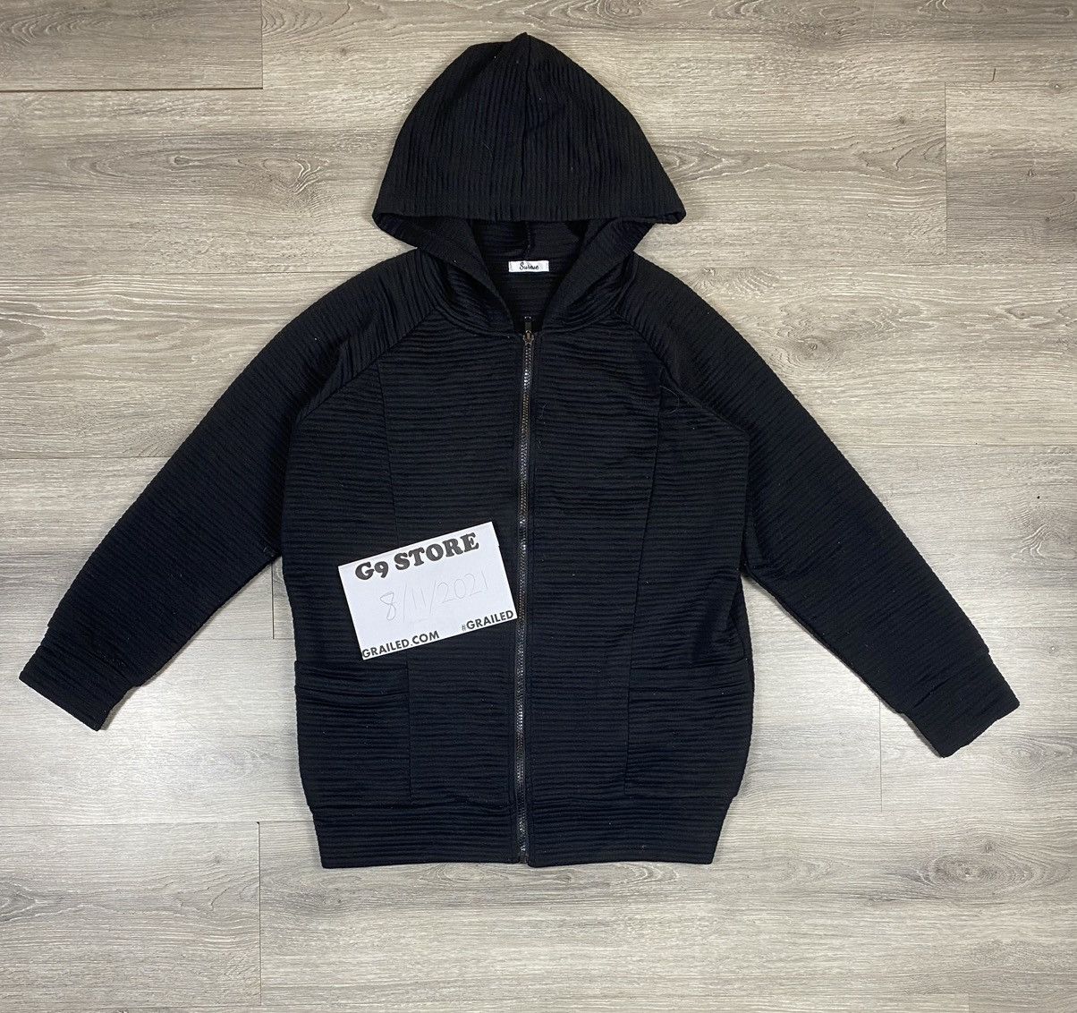Japanese Brand LAST DROP 🔥 VINTAGE PLAIN ZIPPER HOODIE SWEATER Size US L / EU 52-54 / 3 - 1 Thumbnail