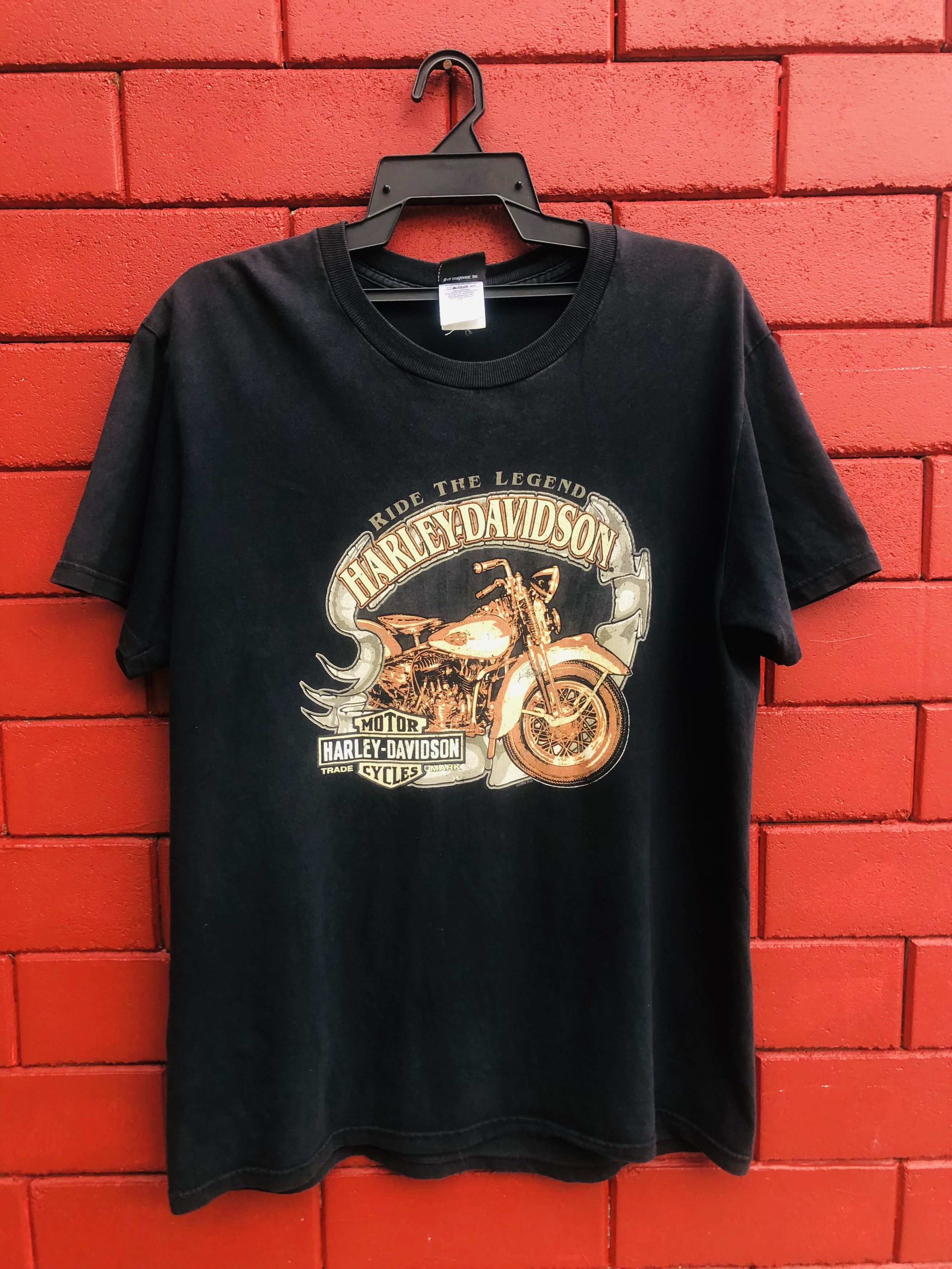 Harley Davidson × Vintage Vintage Harley Davidson Motorcycle Designer Streetwear Size US L / EU 52-54 / 3 - 1 Thumbnail
