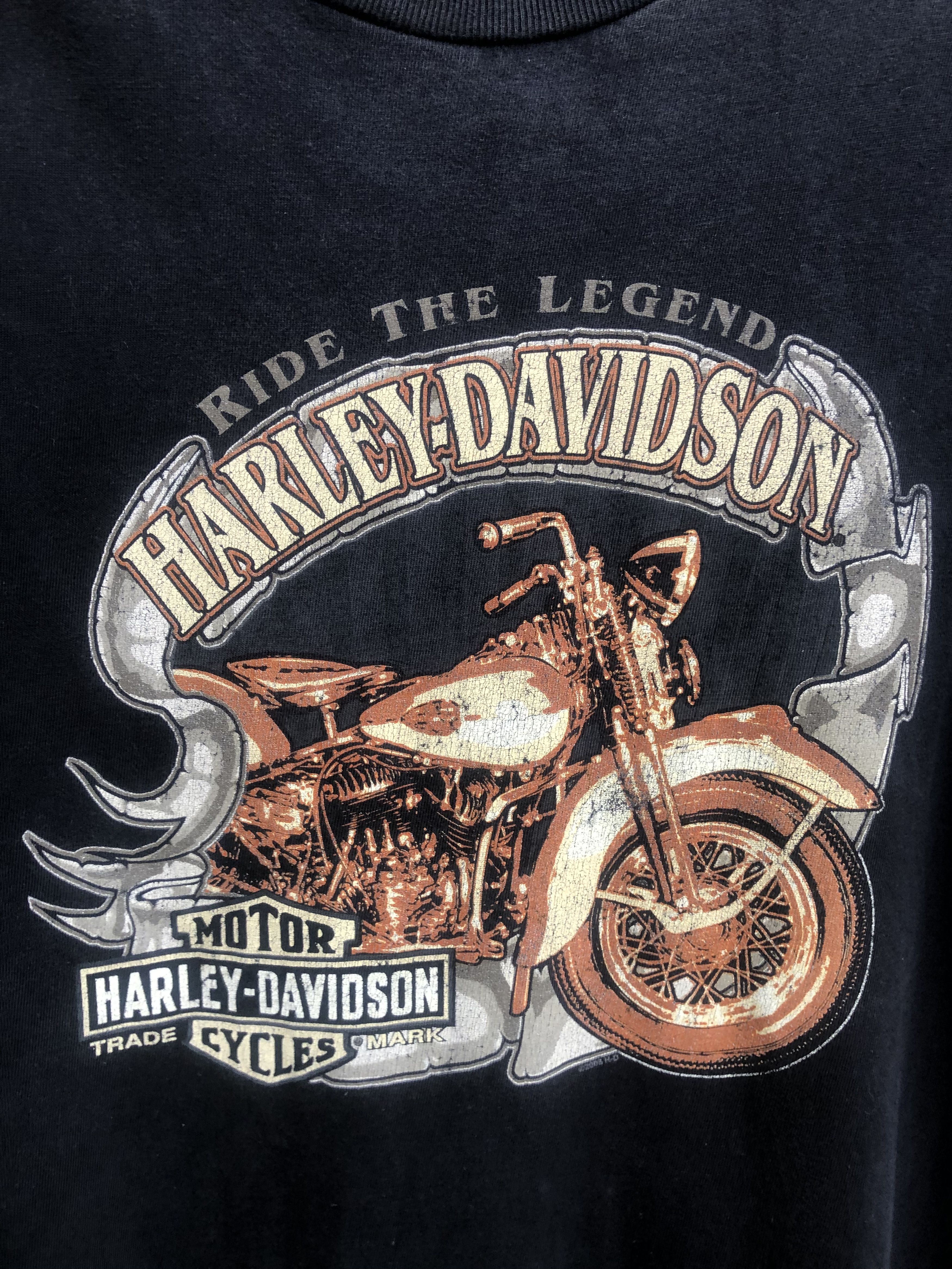 Harley Davidson × Vintage Vintage Harley Davidson Motorcycle Designer Streetwear Size US L / EU 52-54 / 3 - 3 Thumbnail