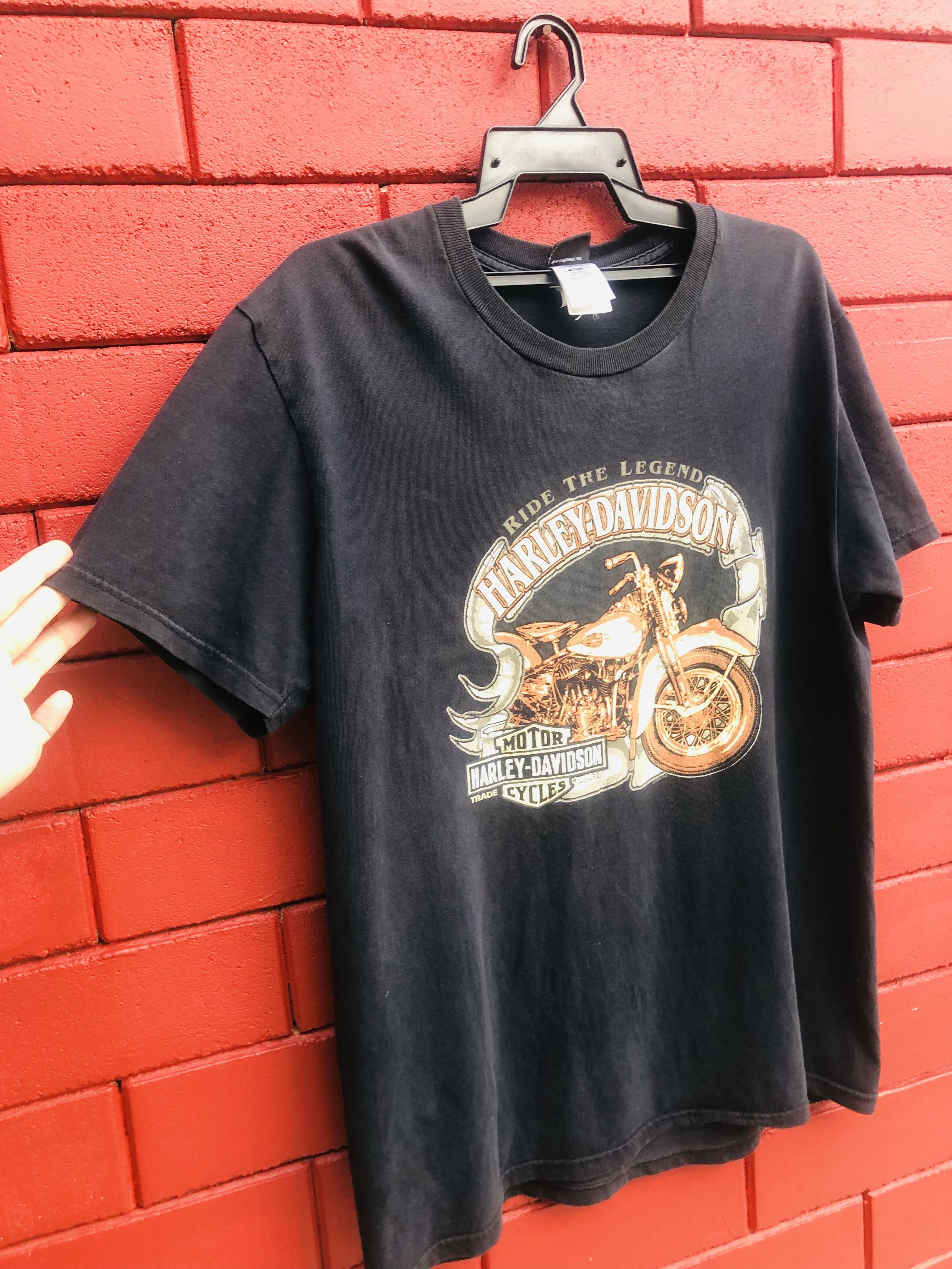 Harley Davidson × Vintage Vintage Harley Davidson Motorcycle Designer Streetwear Size US L / EU 52-54 / 3 - 4 Thumbnail
