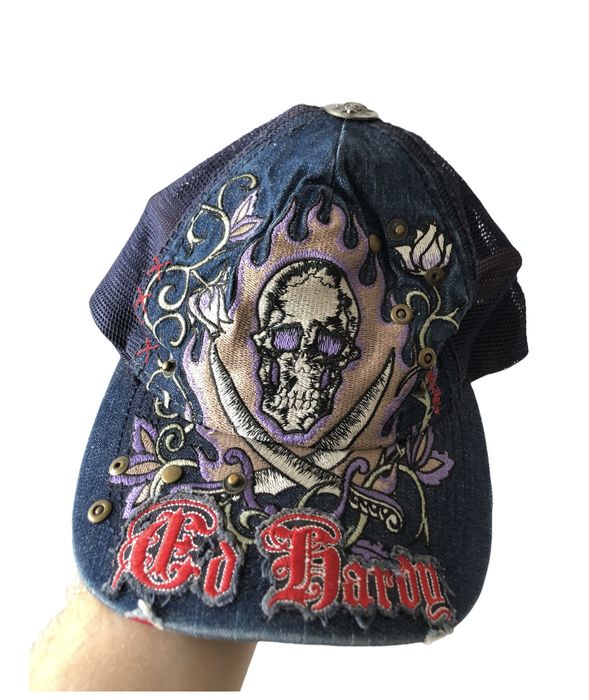 Christian Audigier Vintage Ed Hardy Rare Cap Hat Rare Skull | Grailed