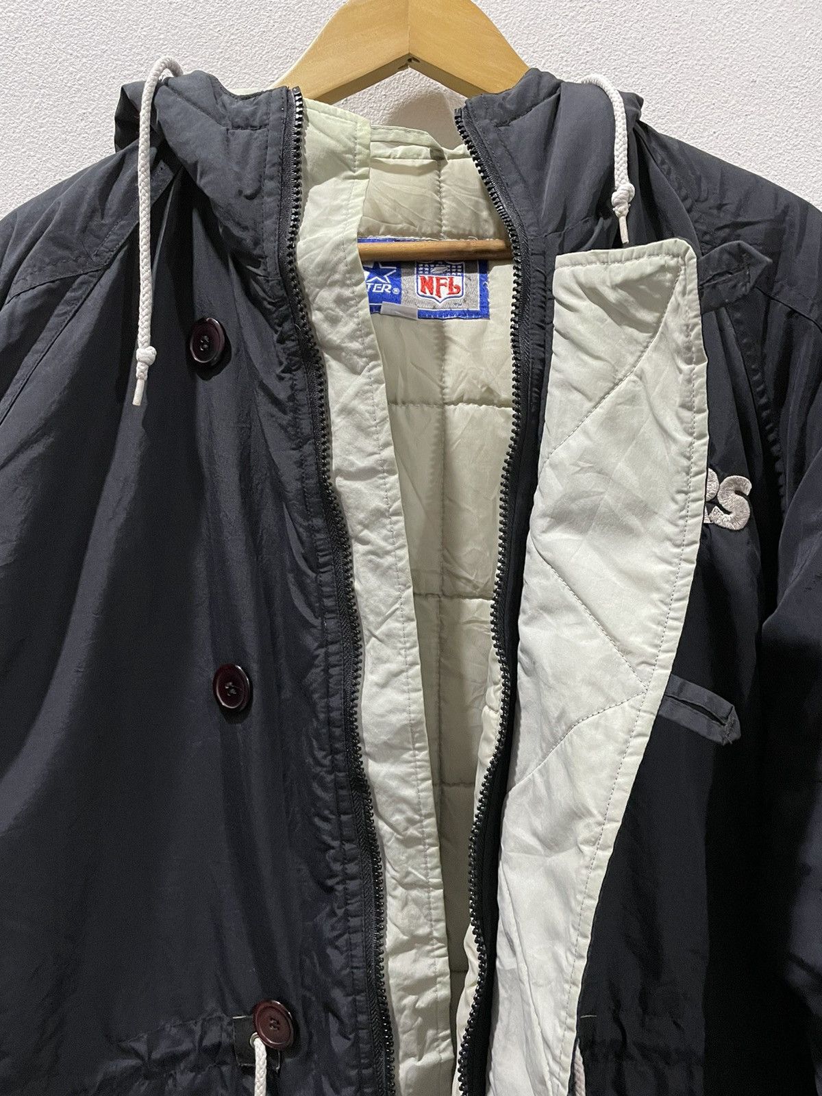 NFL 🔥Vintage Raiders Oakland Big Logo Starter Jacket Size US M / EU 48-50 / 2 - 10 Thumbnail