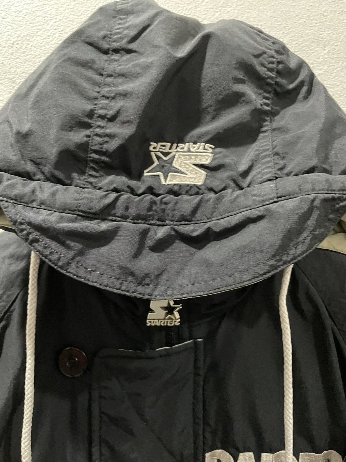 NFL 🔥Vintage Raiders Oakland Big Logo Starter Jacket Size US M / EU 48-50 / 2 - 9 Thumbnail