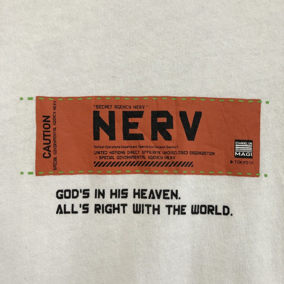 Anime × Japanese Brand Evangelion Magi Nerv T-Shirt Size US M / EU 48-50 / 2 - 2 Thumbnail
