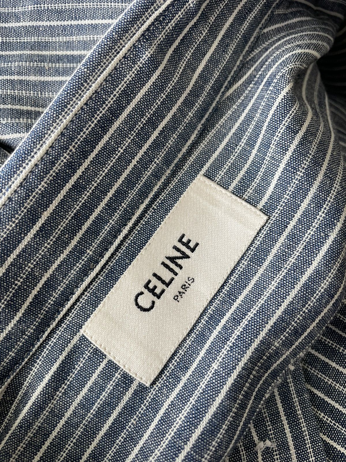 Celine × Hedi Slimane Brand New Rare Runway Hedi Slimane Shirt Limited Edition Size US XL / EU 56 / 4 - 9 Thumbnail