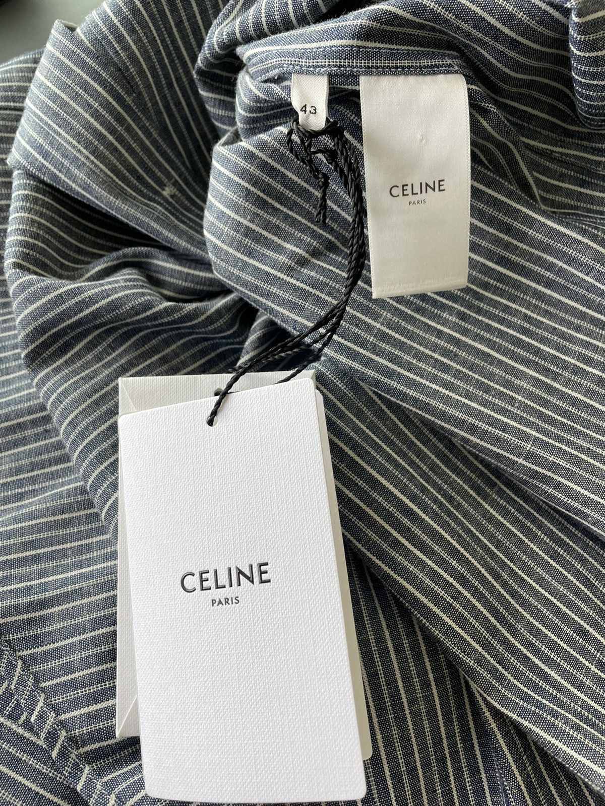 Celine × Hedi Slimane Brand New Rare Runway Hedi Slimane Shirt Limited Edition Size US XL / EU 56 / 4 - 20 Thumbnail
