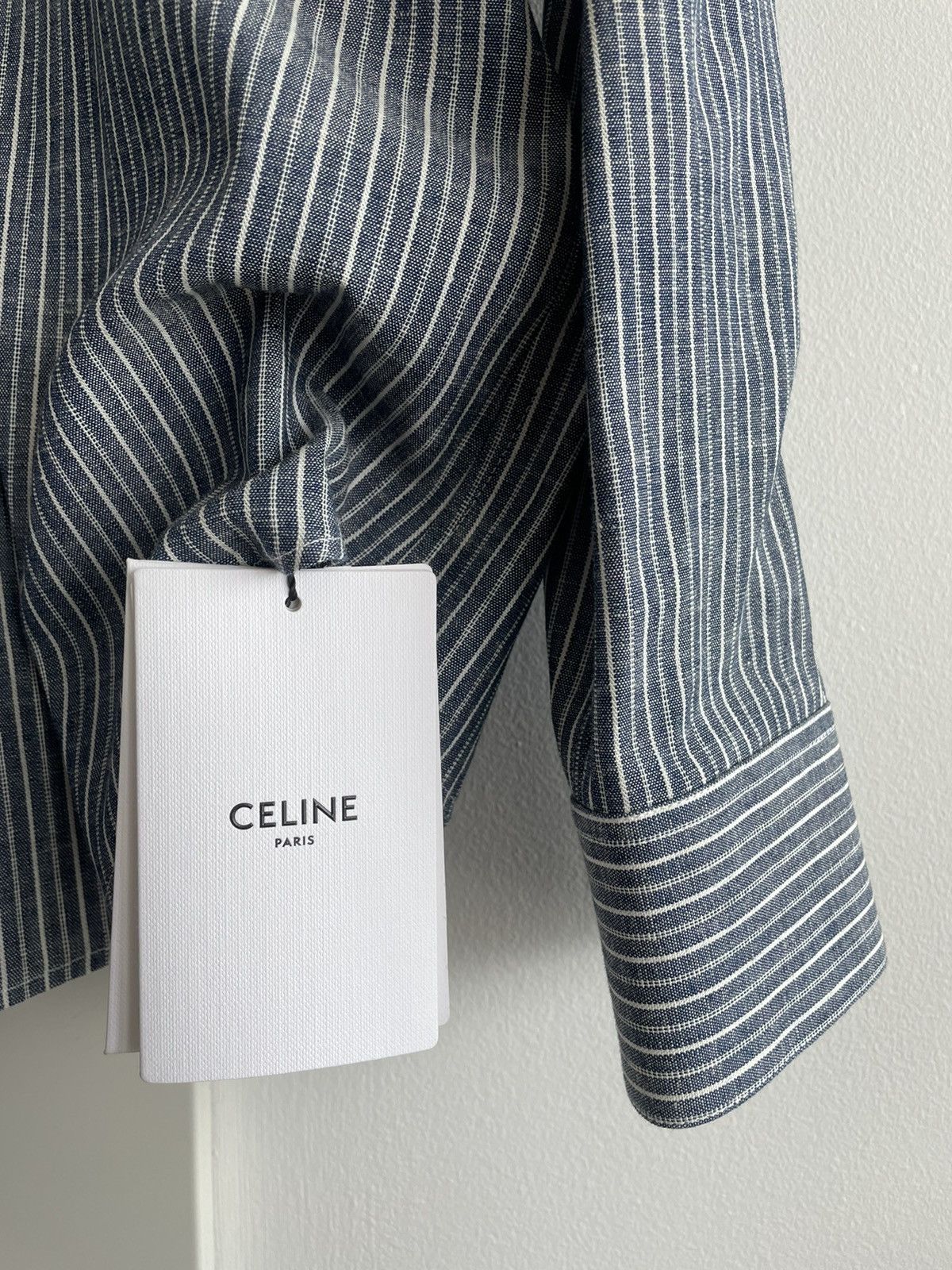 Celine × Hedi Slimane Brand New Rare Runway Hedi Slimane Shirt Limited Edition Size US XL / EU 56 / 4 - 16 Thumbnail