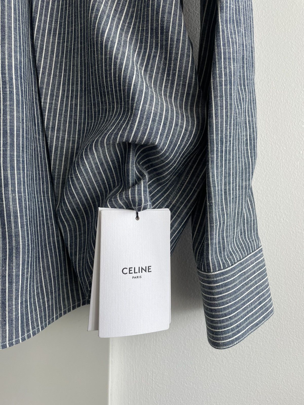 Celine × Hedi Slimane Brand New Rare Runway Hedi Slimane Shirt Limited Edition Size US XL / EU 56 / 4 - 14 Thumbnail