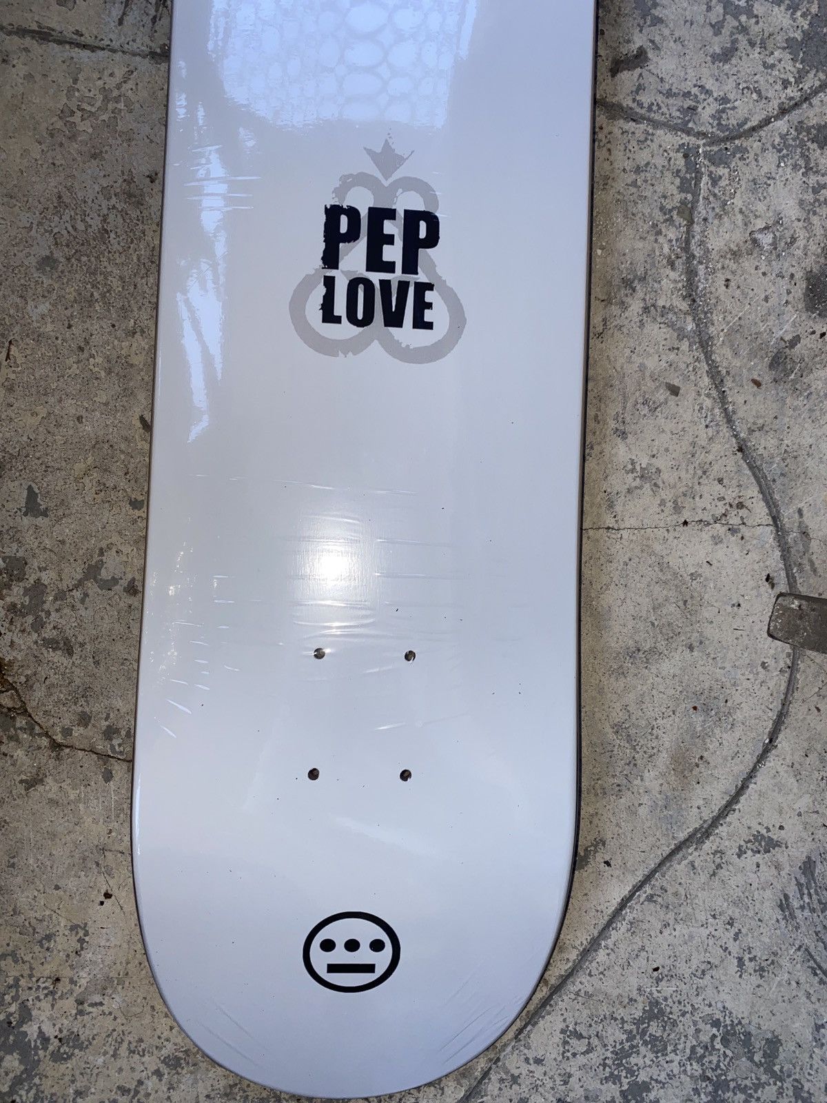 Other PEP LOVE HIEROGLIPHICS white skateboard deck NEW size: 8.5 Size ONE SIZE - 3 Thumbnail
