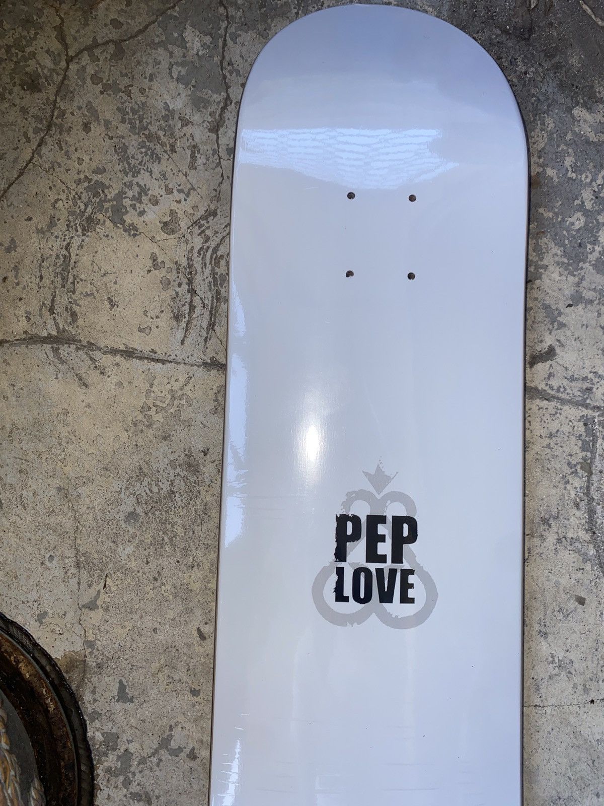 Other PEP LOVE HIEROGLIPHICS white skateboard deck NEW size: 8.5 Size ONE SIZE - 2 Thumbnail