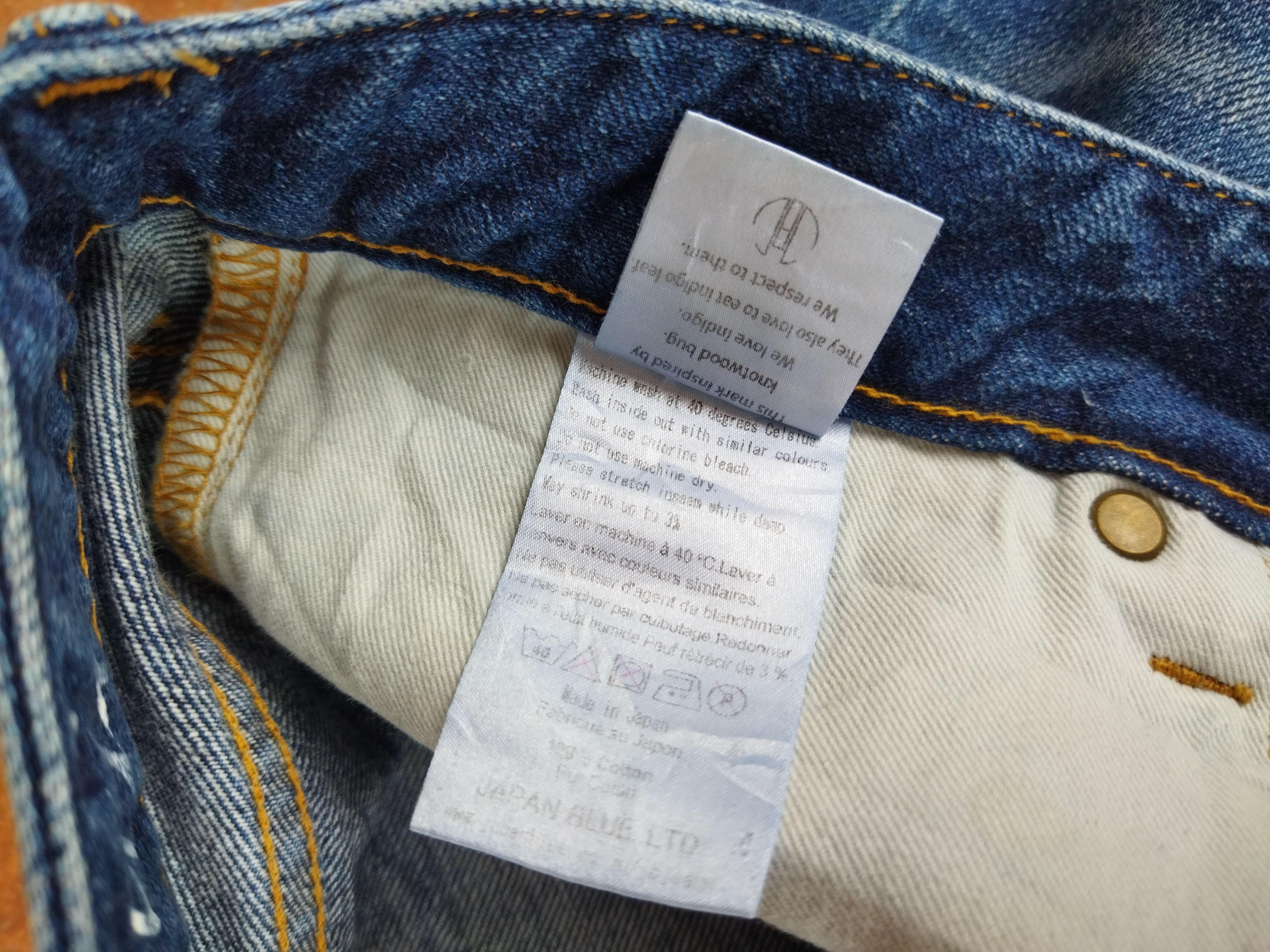 Rare!! Japan Blue Lot JB2400 Distressed Jeans