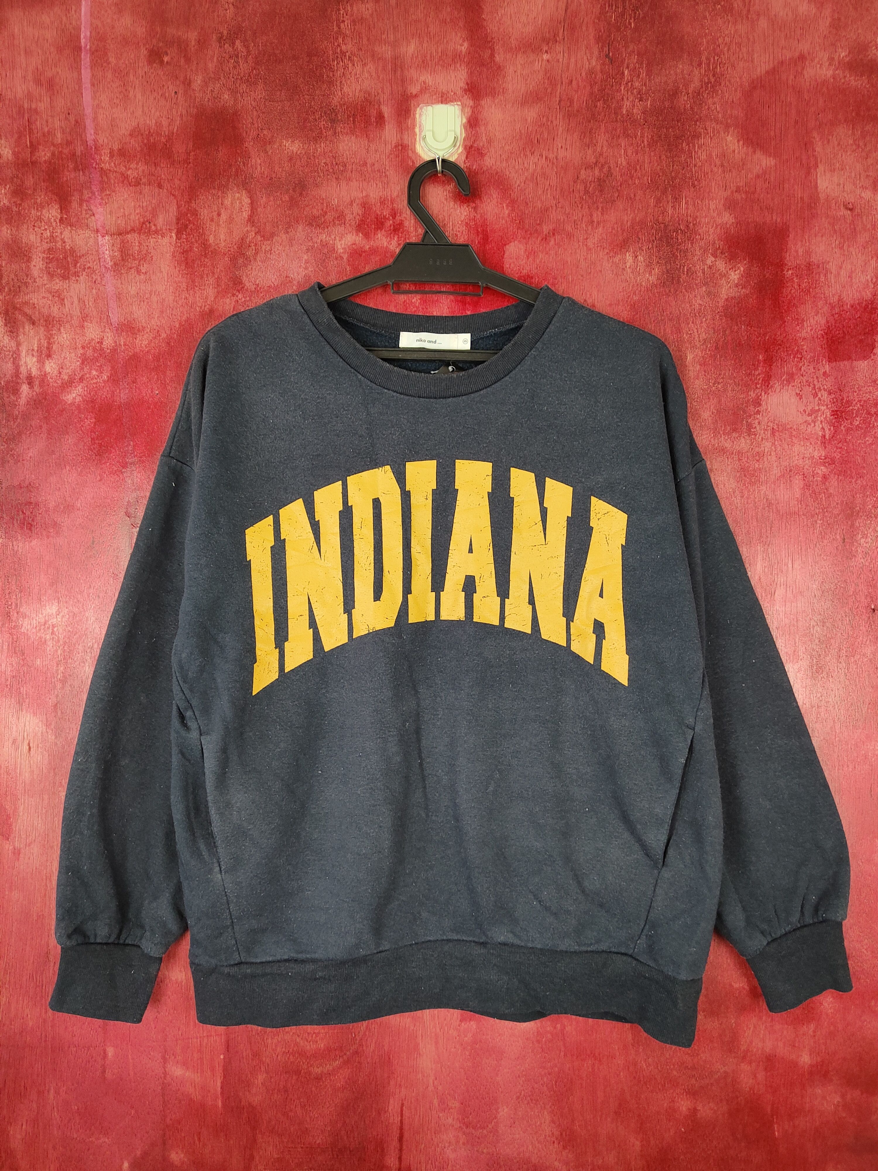 Japanese Brand × Vintage Niko And ... indiana Dark Blue Sweater #4922 Size US S / EU 44-46 / 1 - 1 Thumbnail