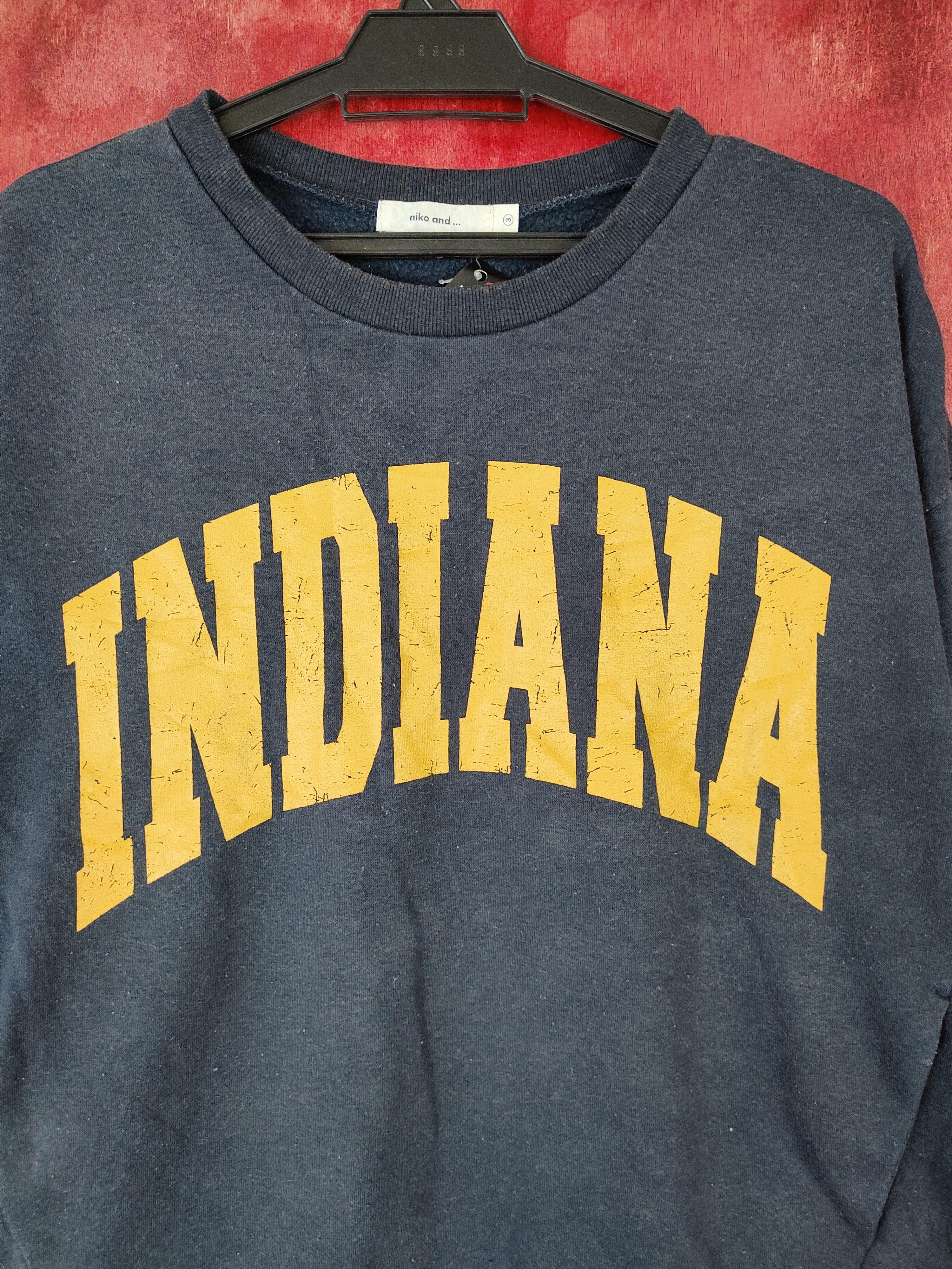 Japanese Brand × Vintage Niko And ... indiana Dark Blue Sweater #4922 Size US S / EU 44-46 / 1 - 2 Thumbnail
