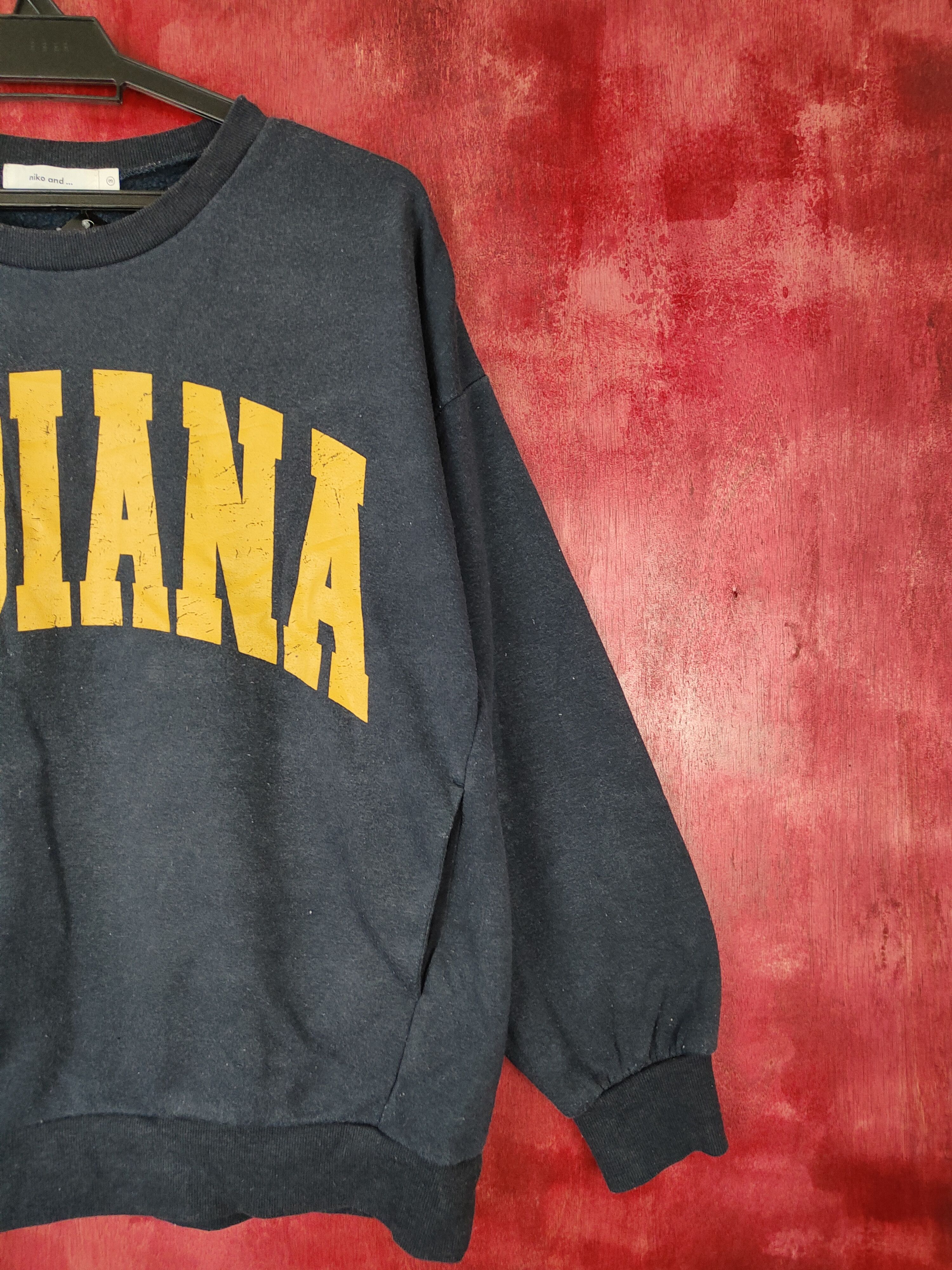 Japanese Brand × Vintage Niko And ... indiana Dark Blue Sweater #4922 Size US S / EU 44-46 / 1 - 6 Thumbnail