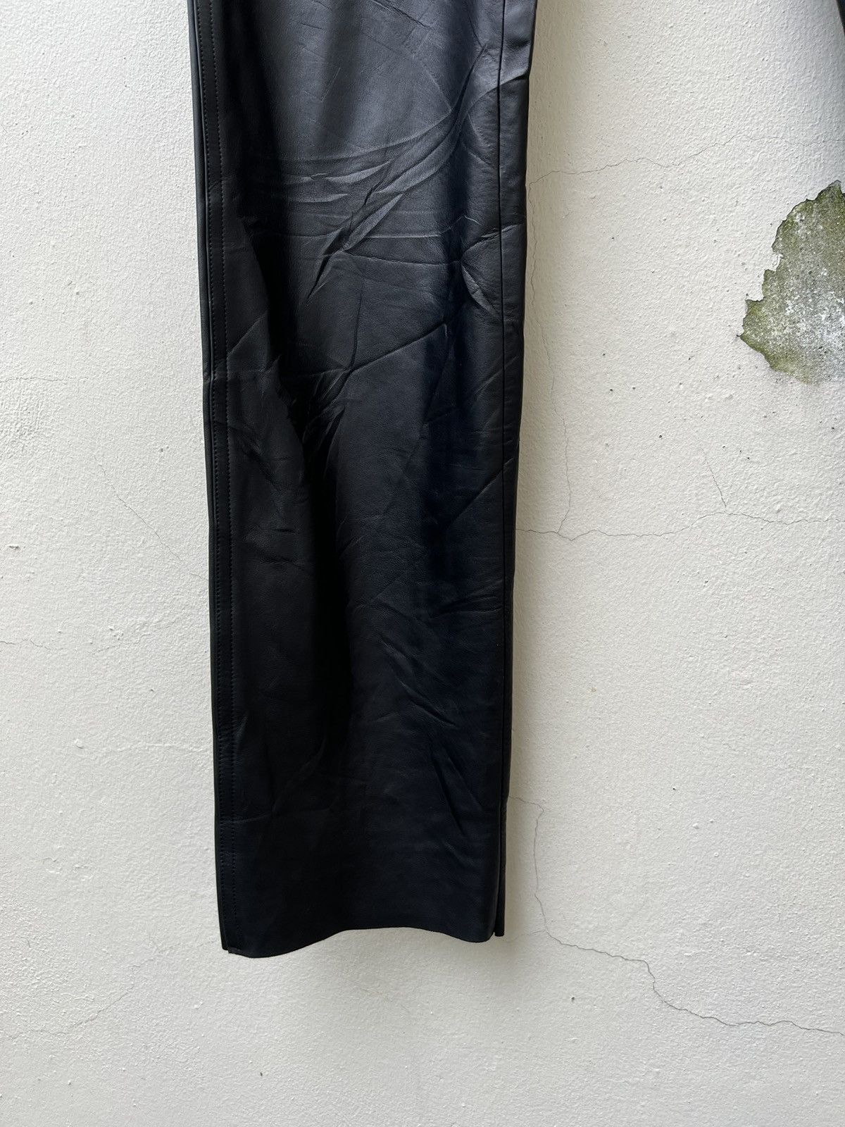 Vintage × agnes b. Vintage Agnes B. Homme Paris Cowhide Black Leather Pant Size US 30 / EU 46 - 10 Thumbnail