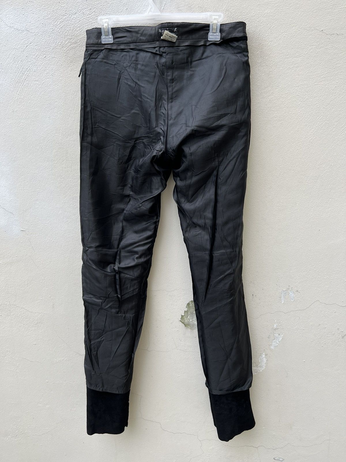 Vintage × agnes b. Vintage Agnes B. Homme Paris Cowhide Black Leather Pant Size US 30 / EU 46 - 18 Thumbnail
