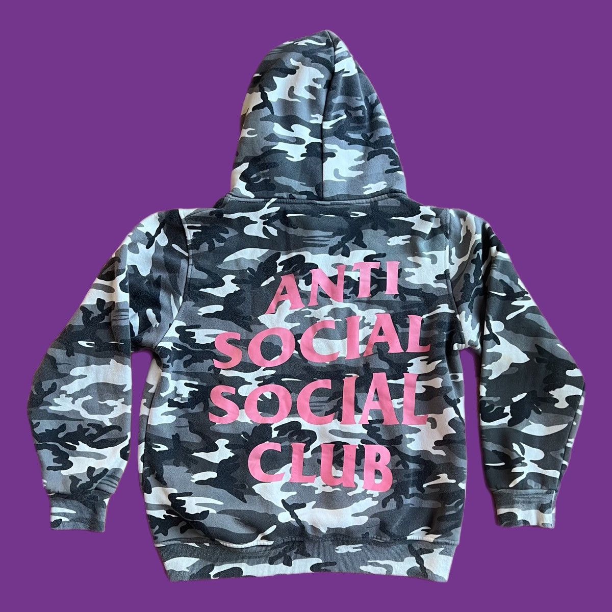 Anti Social Social Club Camo Hoodie (Missing Drawstrings)