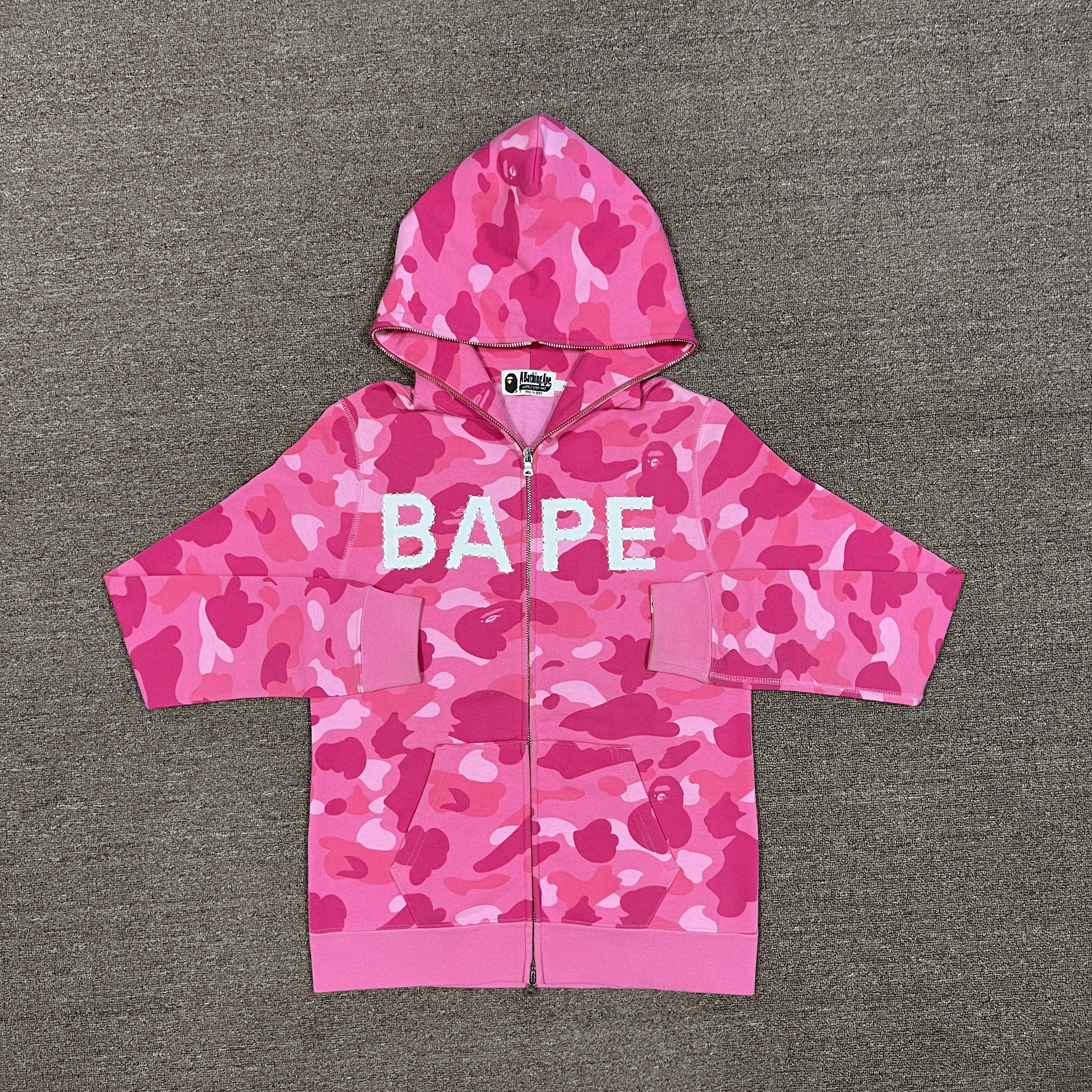 BAPE ABC Camo BAPE Swarvoski Full Zip Hoodie Pink Men's