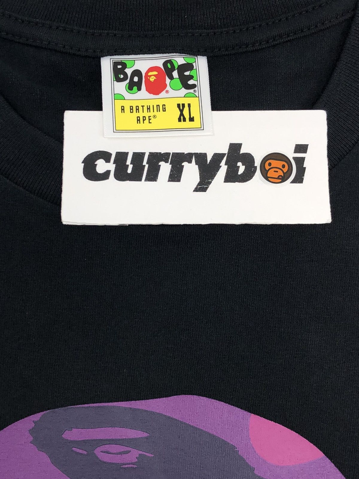 Bape BAPE Color Camo Big Ape Head T-Shirt Black/Purple Size US XL / EU 56 / 4 - 8 Thumbnail