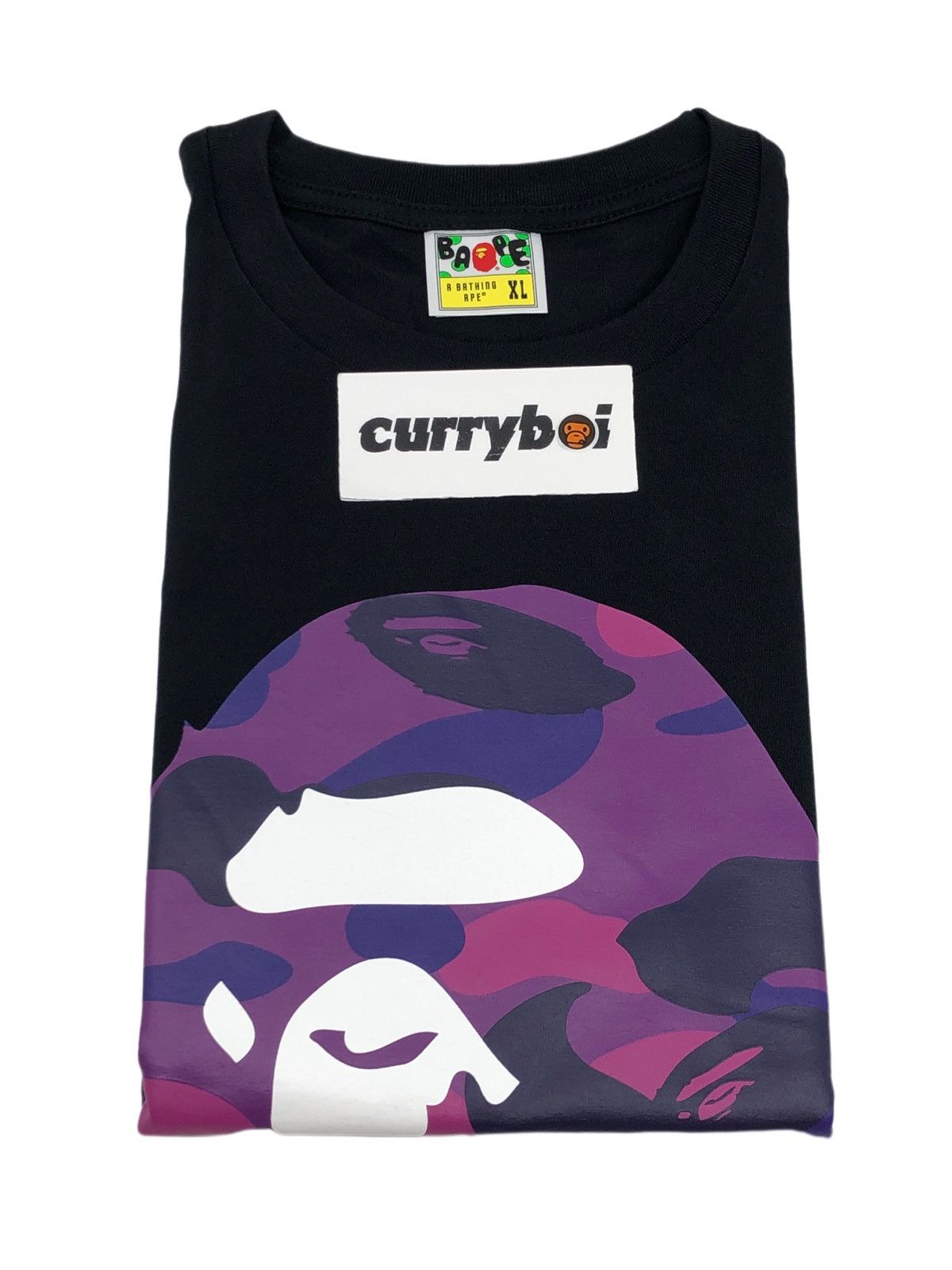 Bape BAPE Color Camo Big Ape Head T-Shirt Black/Purple Size US XL / EU 56 / 4 - 4 Thumbnail
