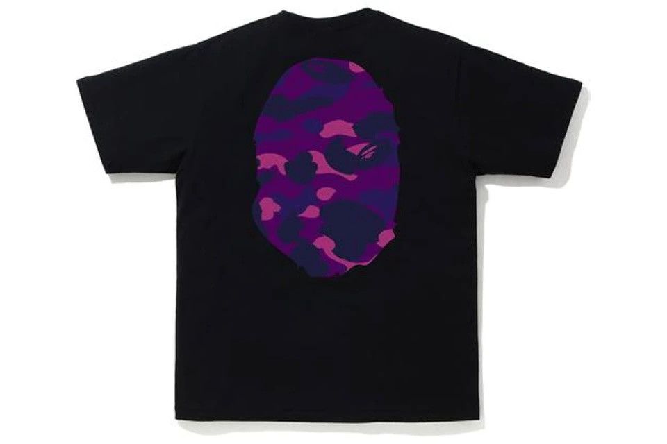 Bape BAPE Color Camo Big Ape Head T-Shirt Black/Purple Size US XL / EU 56 / 4 - 3 Thumbnail