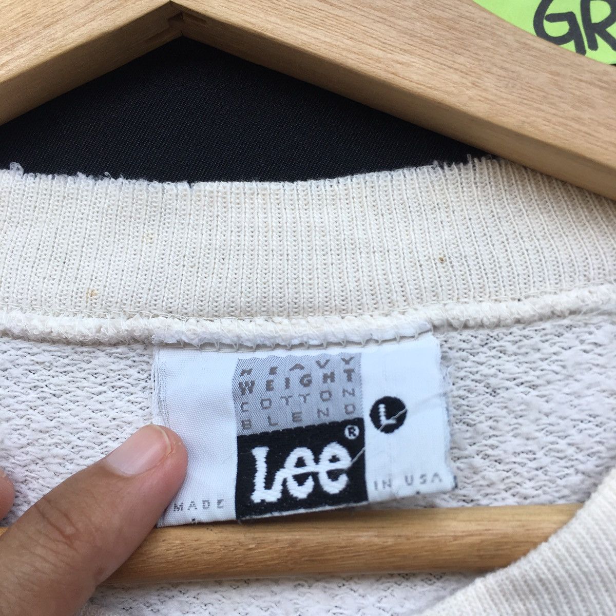 Lee Vintage 90s Rare Lee Big Logo Sweatshirt Size US L / EU 52-54 / 3 - 8 Thumbnail