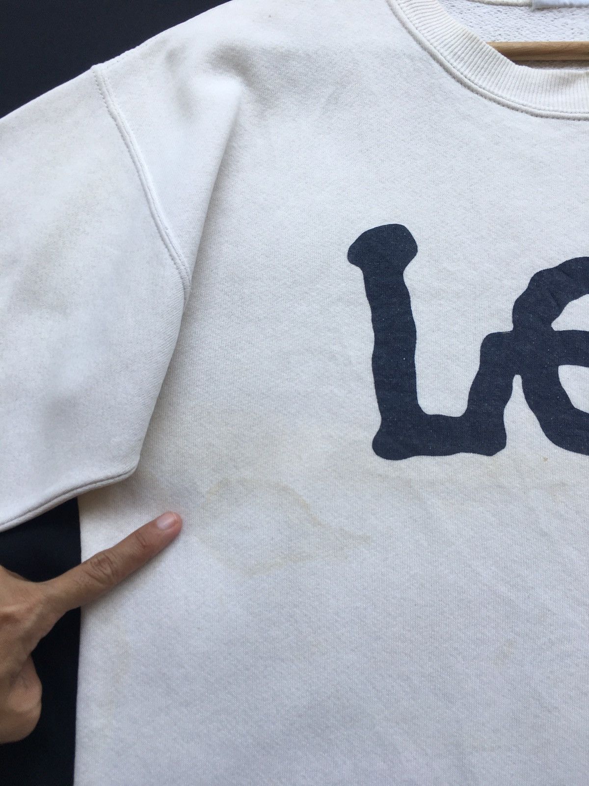 Lee Vintage 90s Rare Lee Big Logo Sweatshirt Size US L / EU 52-54 / 3 - 5 Thumbnail