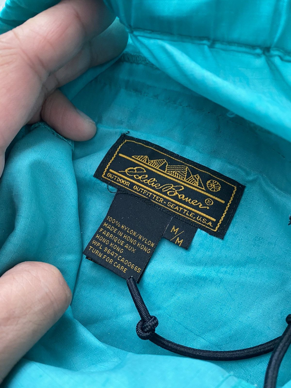 Vintage 90’s Aqua Green Eddie Bauer Baggy Track pants